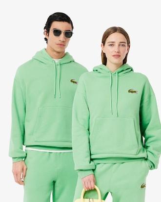 Loose Fit Badge Accent Hoodie Product Image