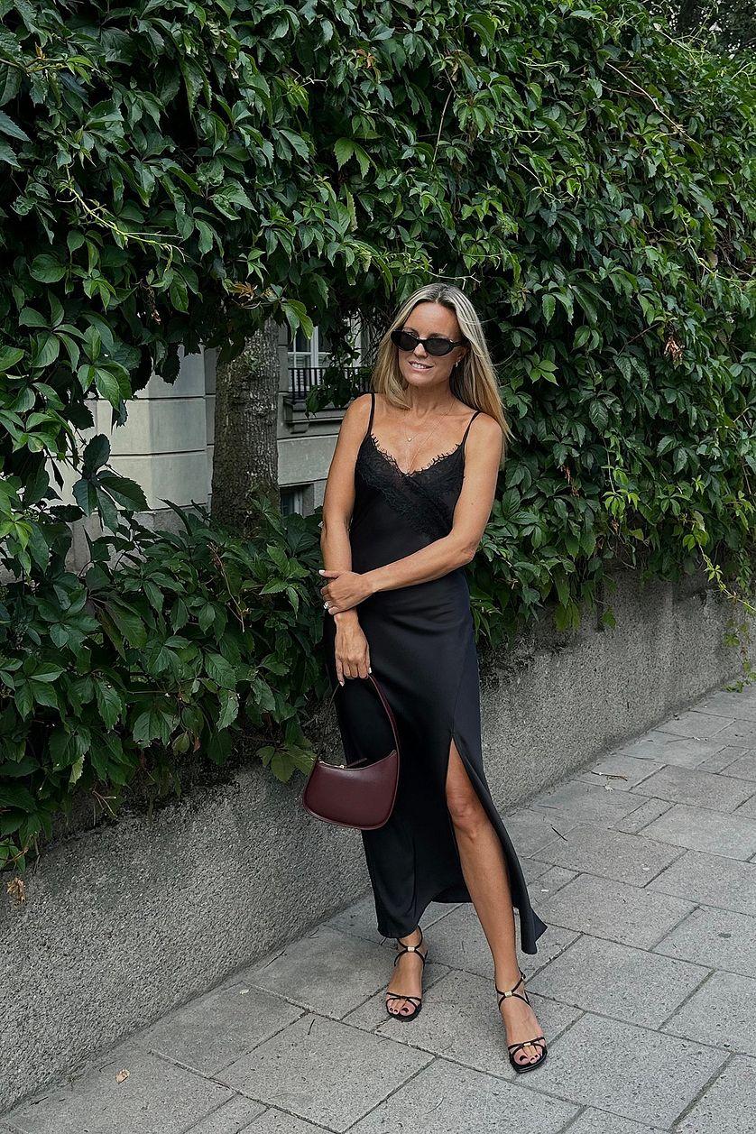 Large Lace Insert Maxi Dress Product Image