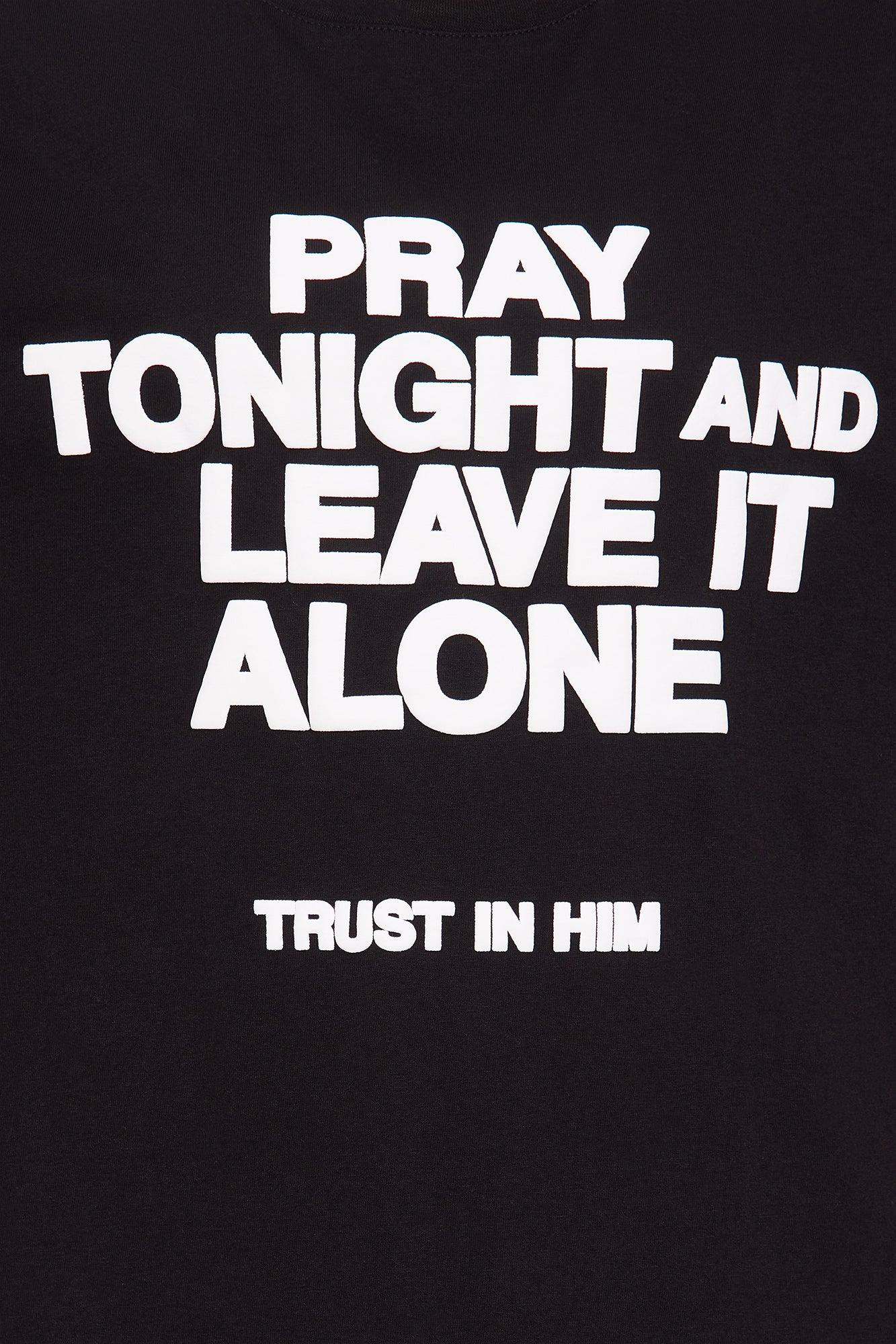 Trust In Him Oversized Tee - Black Product Image