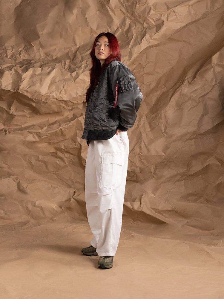 WOMEN'S MA-1 SHIRRING BOMBER JACKET Product Image
