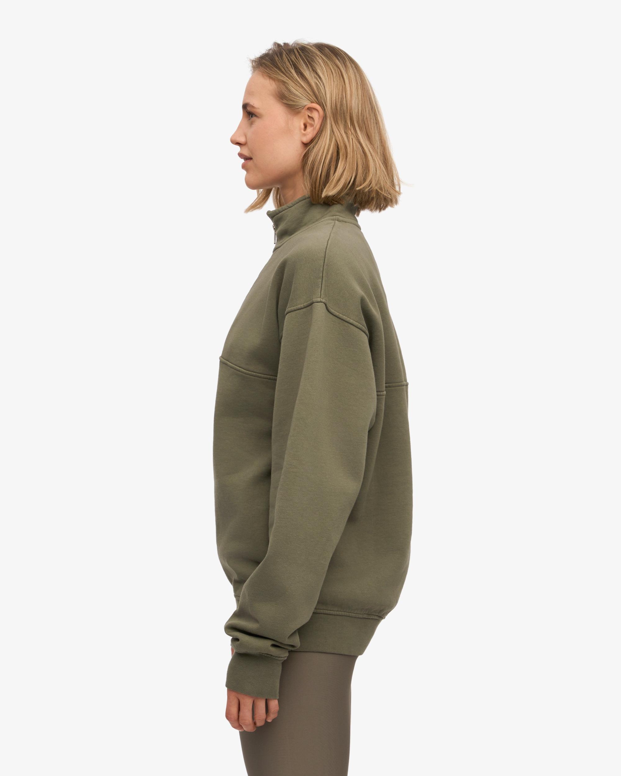Organic Quarter Zip - Dusty Olive Product Image