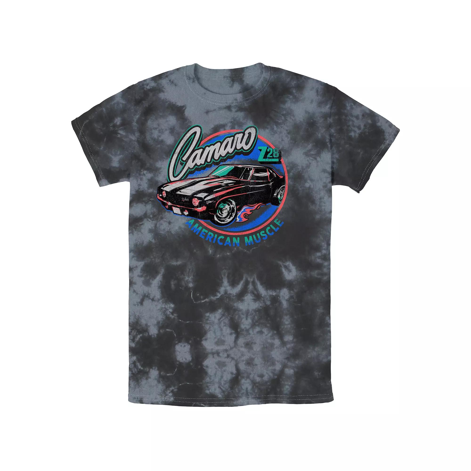 Men's Chevy Camaro Fluorescent Poster Bombard Wash Graphic Tee,  Product Image