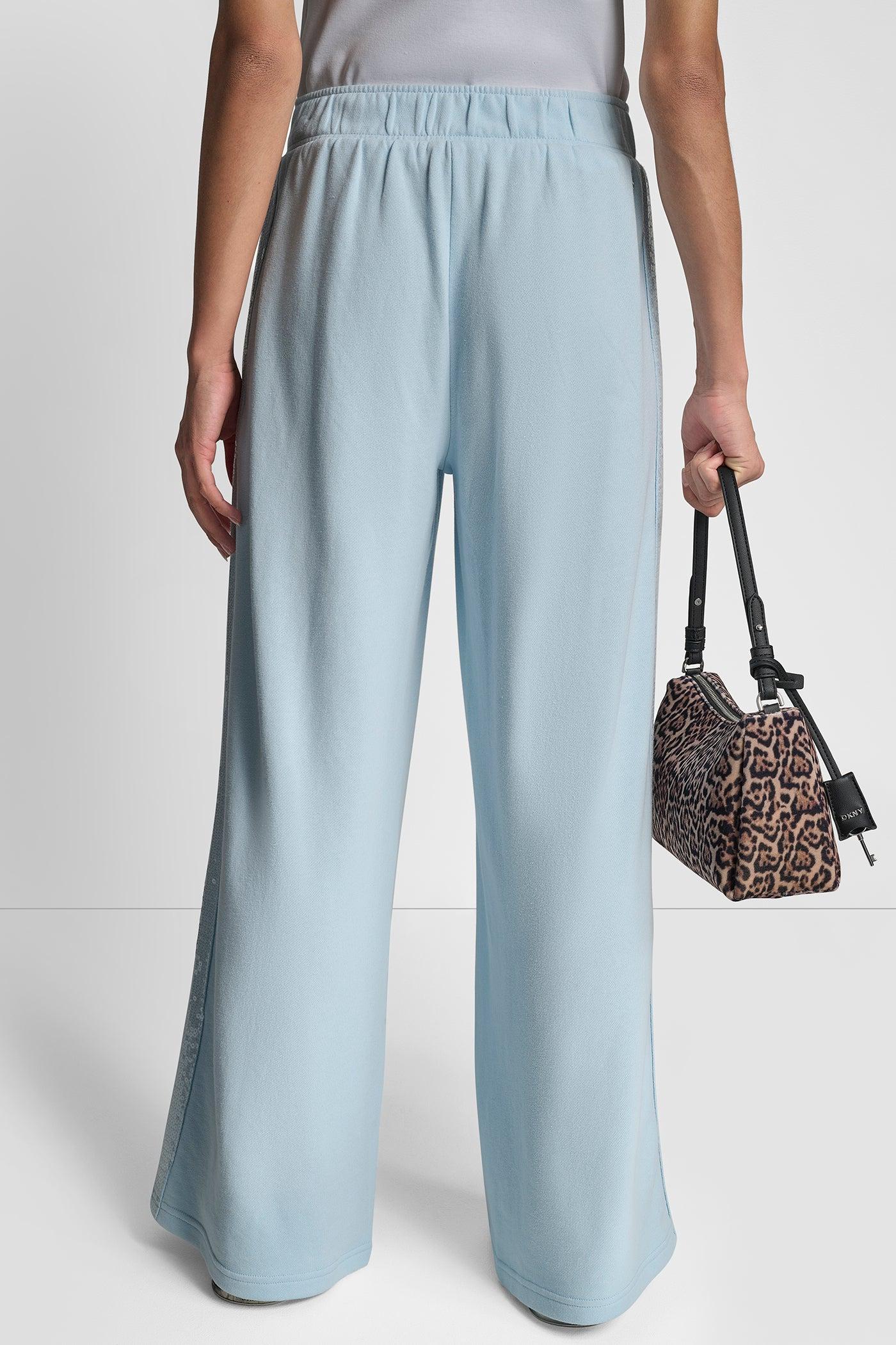 SEQUIN STRIPE WIDE LEG PANT Product Image
