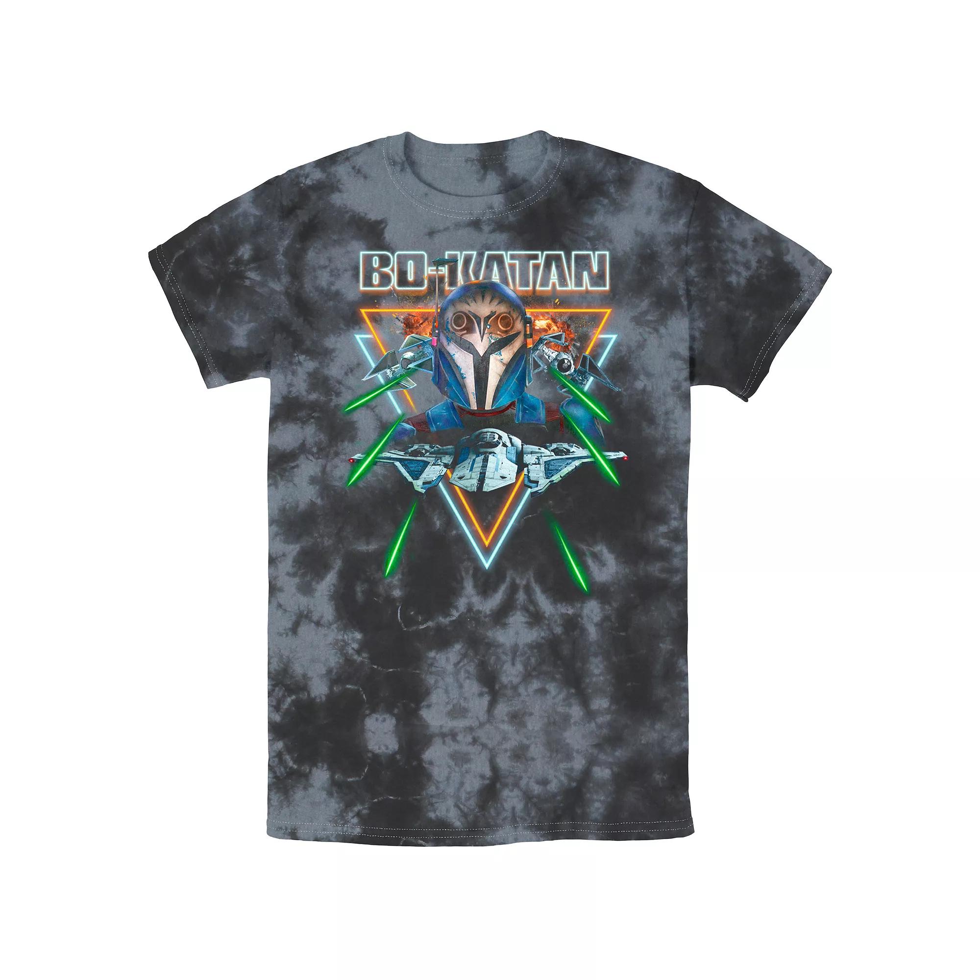 Men's The Mandalorian Mando's Team Group Shot Bombard Wash Graphic Tee,  Product Image