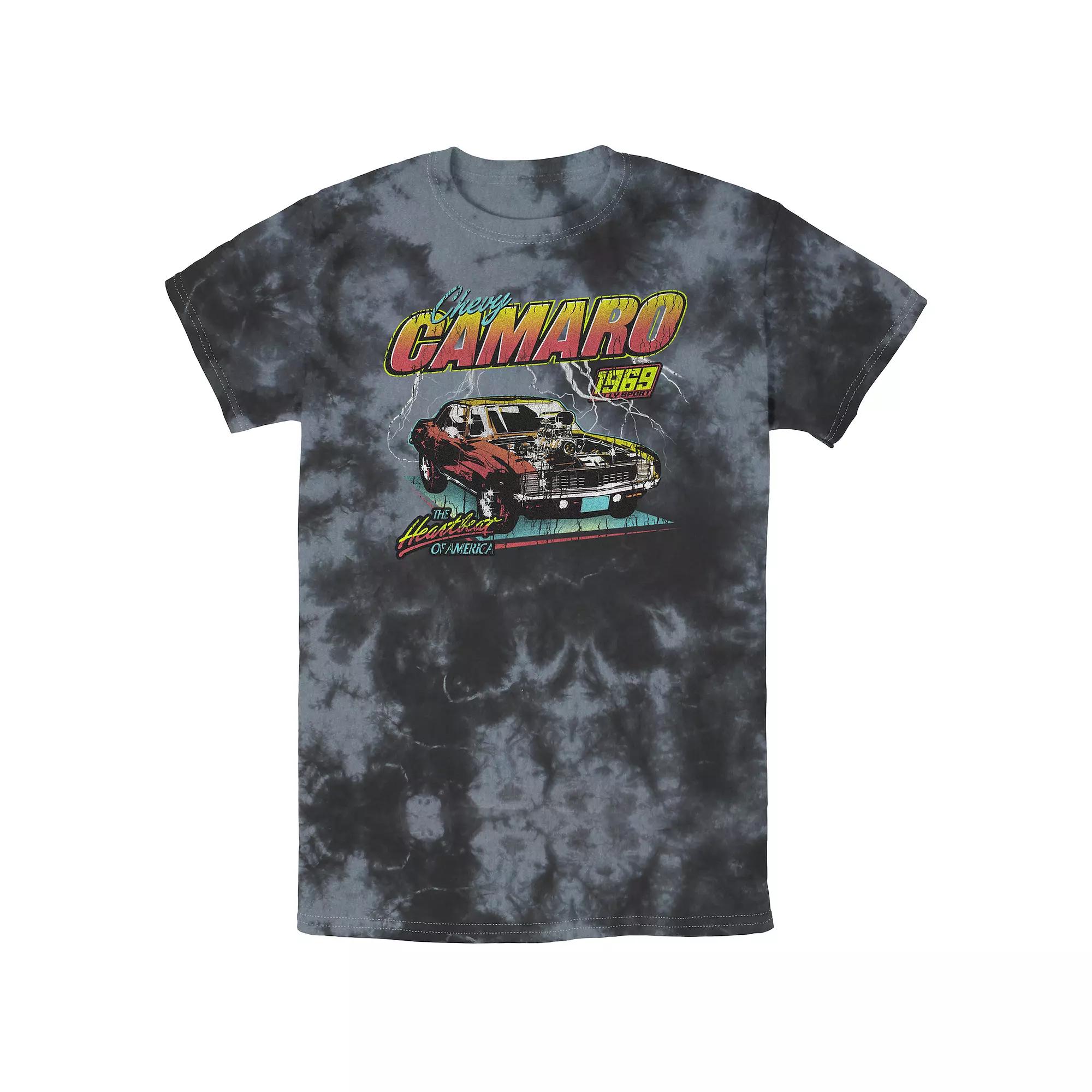 Men's Chevy Camaro Fluorescent Poster Bombard Wash Graphic Tee,  Product Image