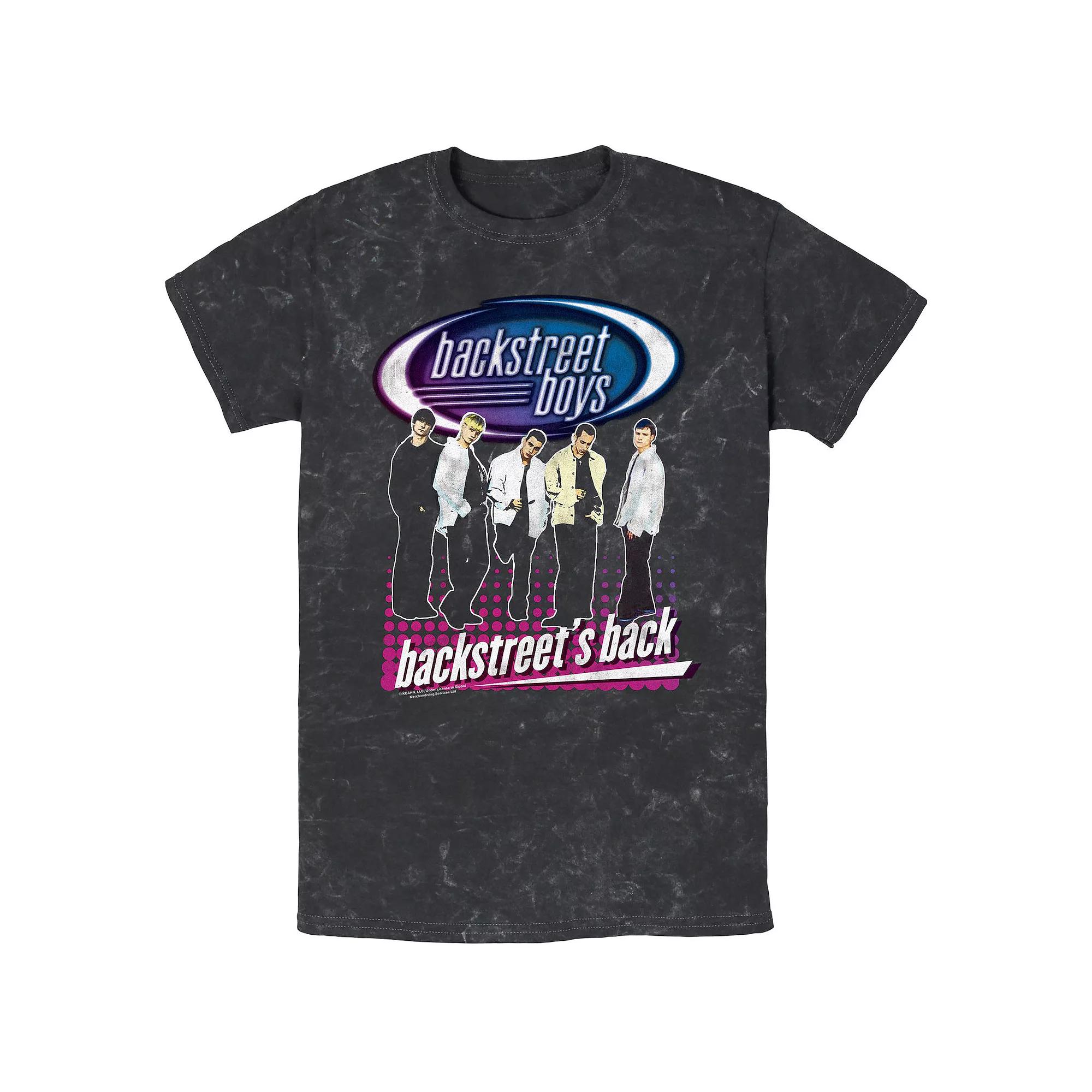 Men's Backstreet Boys Backstreet's Back Mineral Wash Graphic Tee,  Product Image