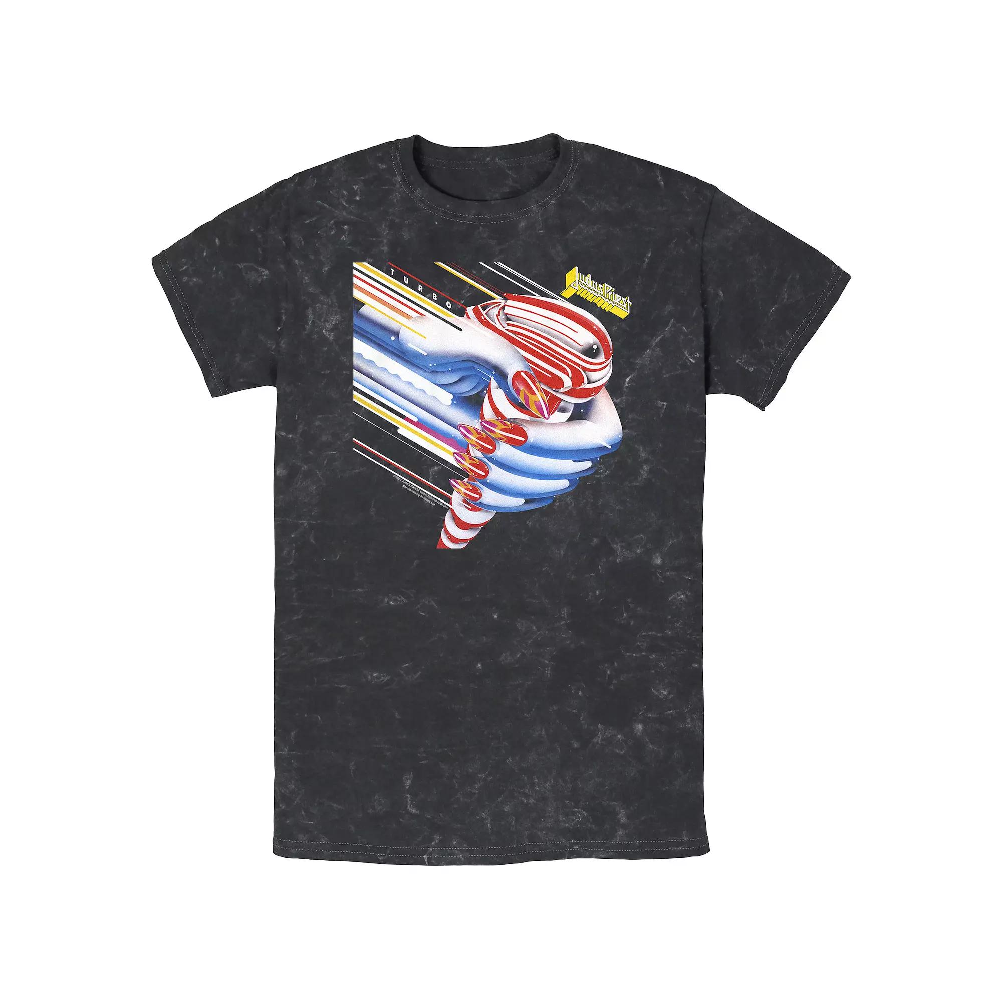 Men's Judas Priest Turbo Mineral Wash Graphic Tee,  Product Image