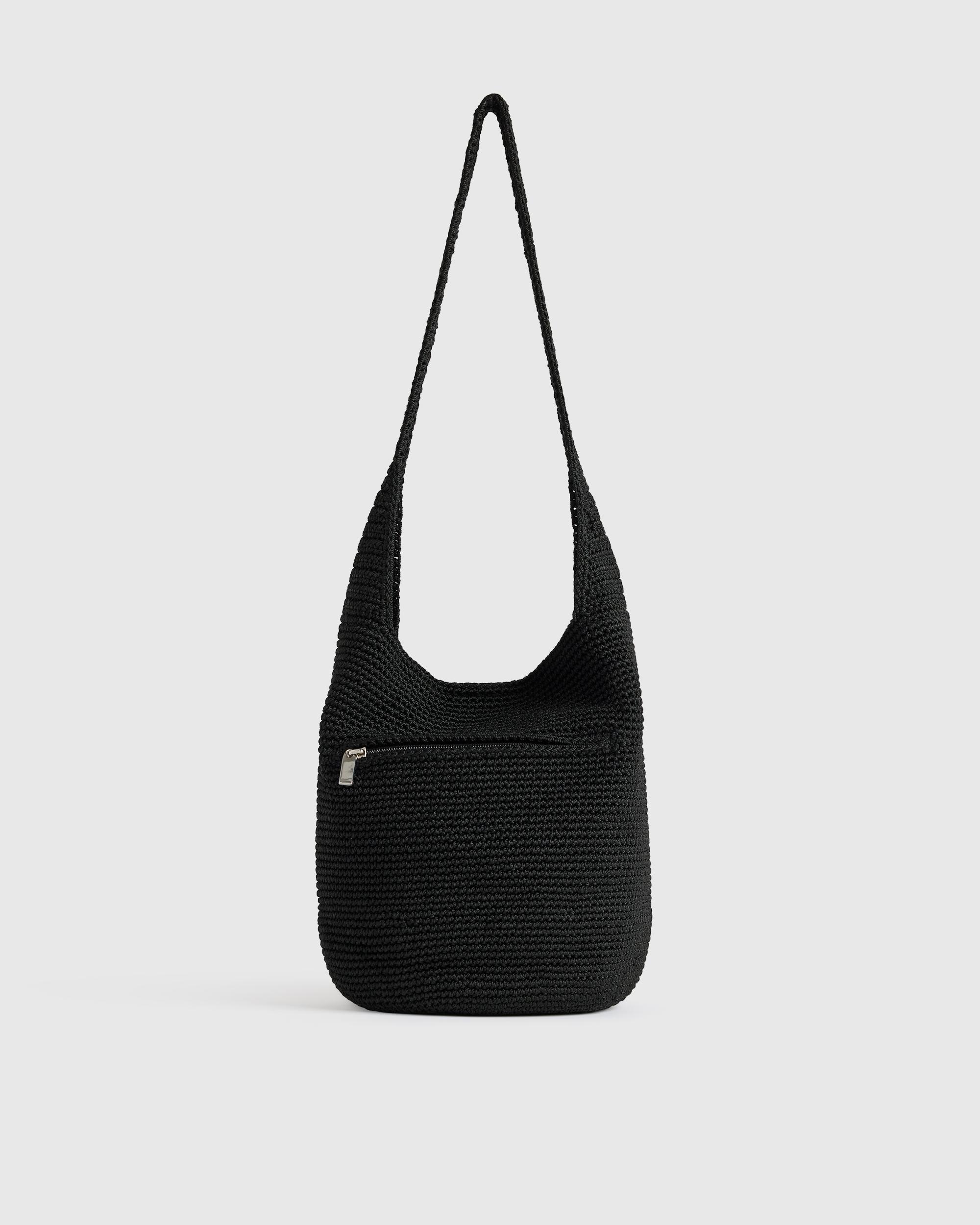 Quince | Women's Hand Crochet Hobo Shoulder Bag Recycled Polyester Product Image