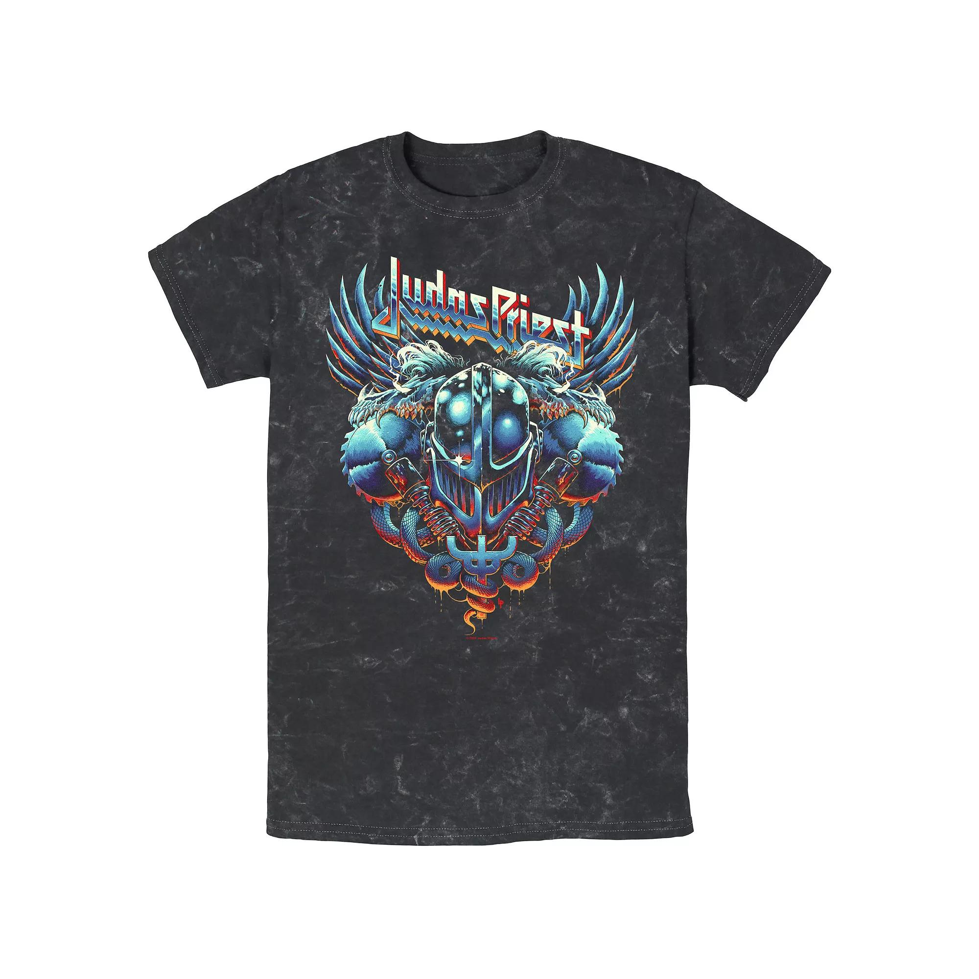 Men's Judas Priest Art Mineral Wash Graphic Tee,  Product Image