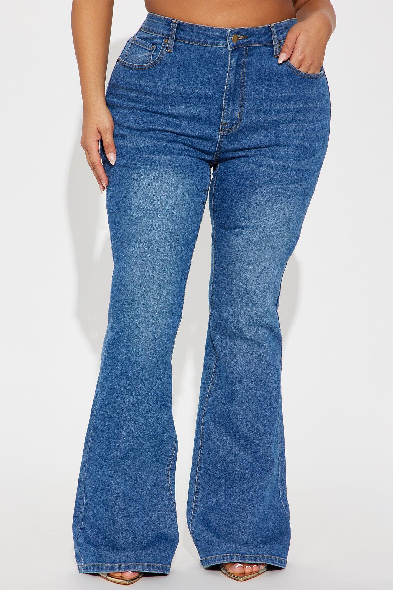 Tall Tucson High Rise Stretch Flare Jeans - Medium Wash Female Product Image