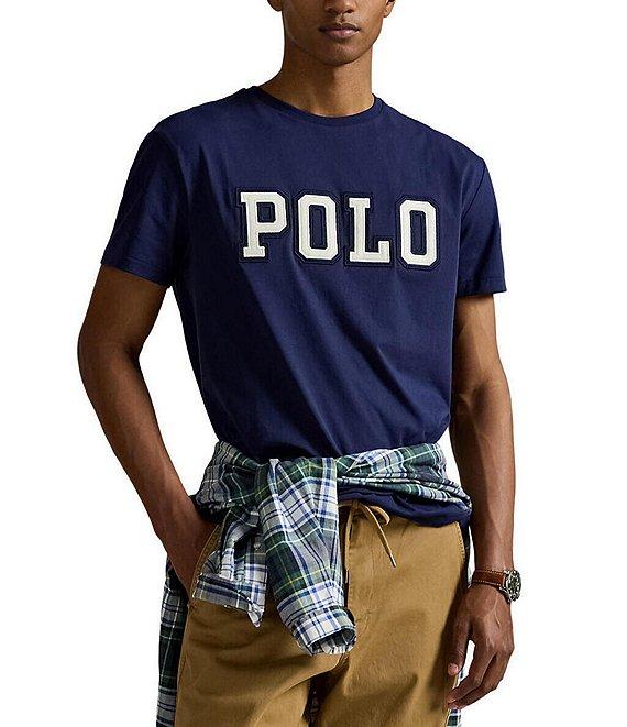 Polo Ralph Lauren Classic Fit Felt Logo Short Sleeve T-Shirt Product Image