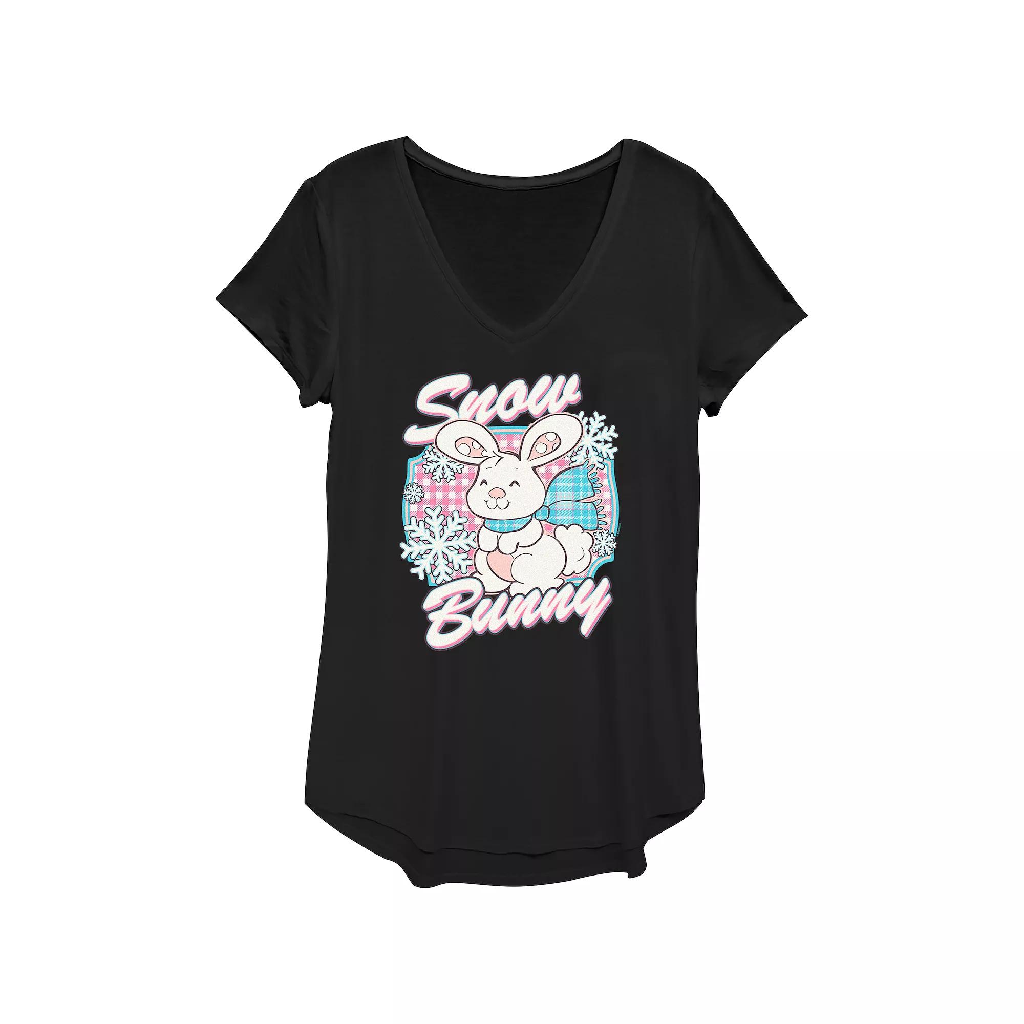 Women's Strawberry Shortcake Snow Bunny Graphic Tee,  Product Image