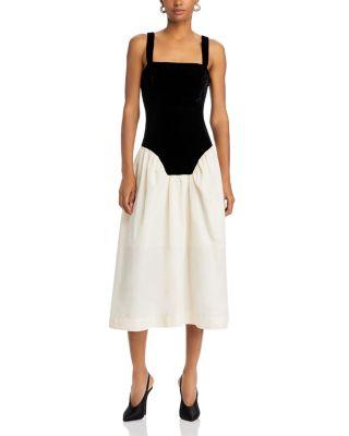 Georgina Color Blocked Midi Dress Product Image