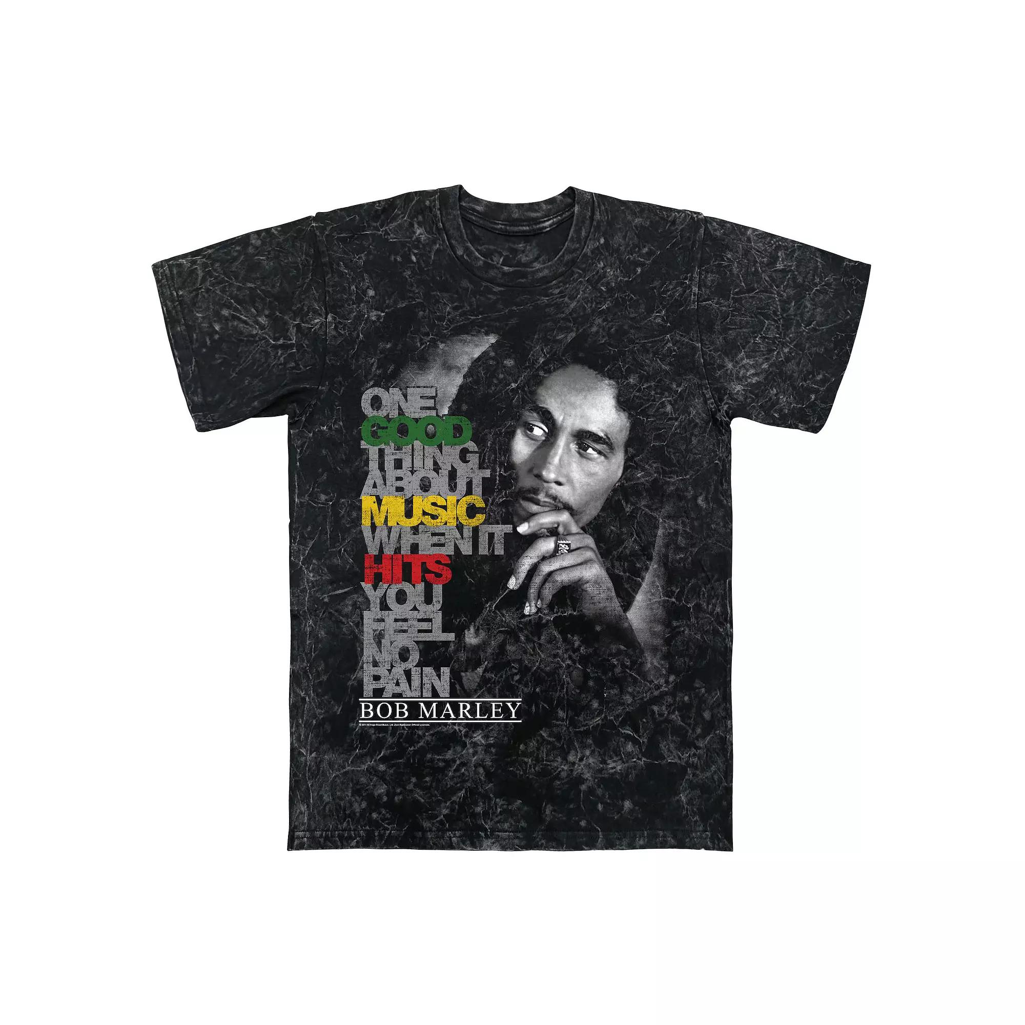 Men's Bob Marley Lyric Good Music Graphic Tee,  Product Image