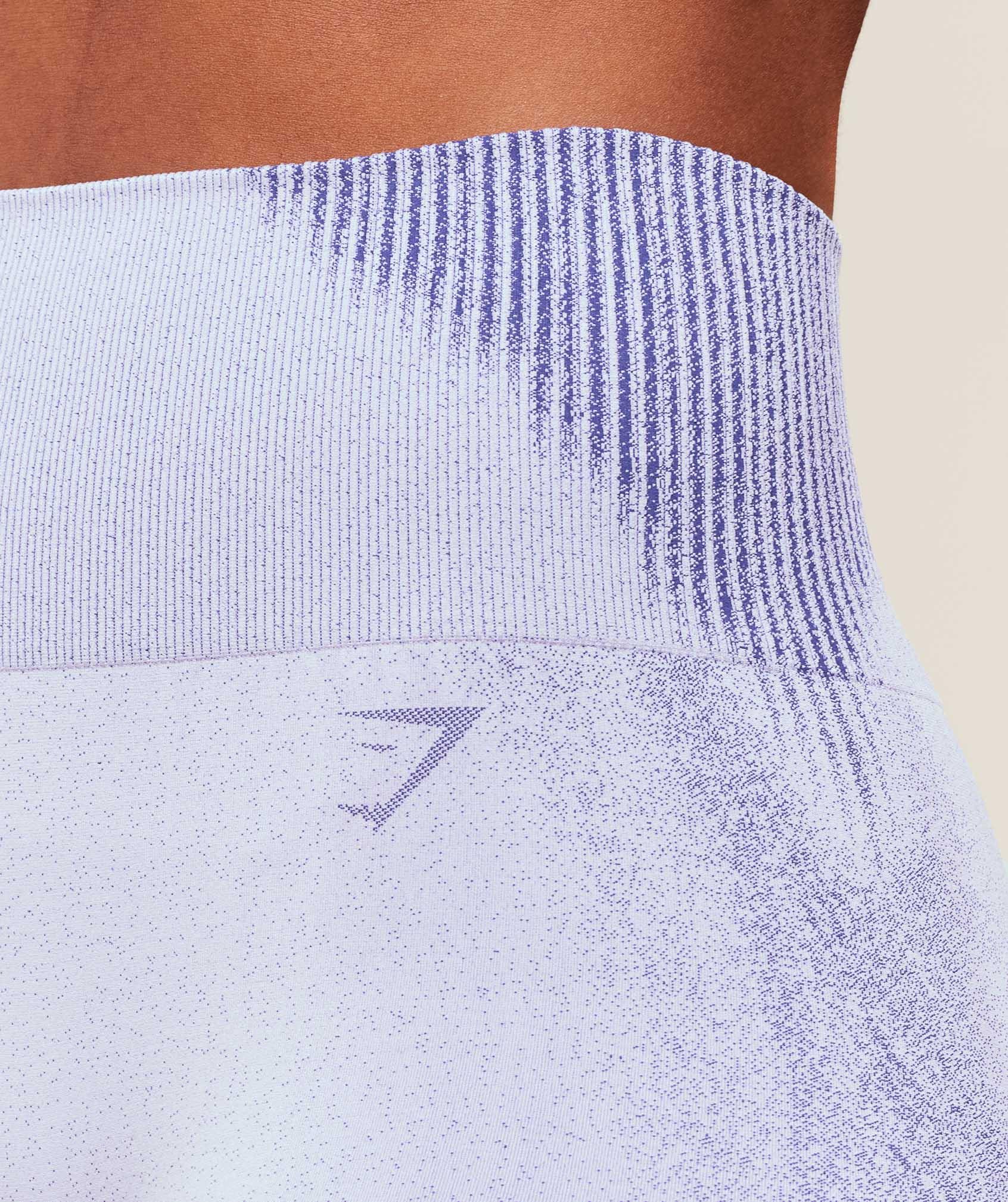 Gymshark Diffuse Seamless Leggings - Fresh Lilac/Cobalt Purple Female Product Image