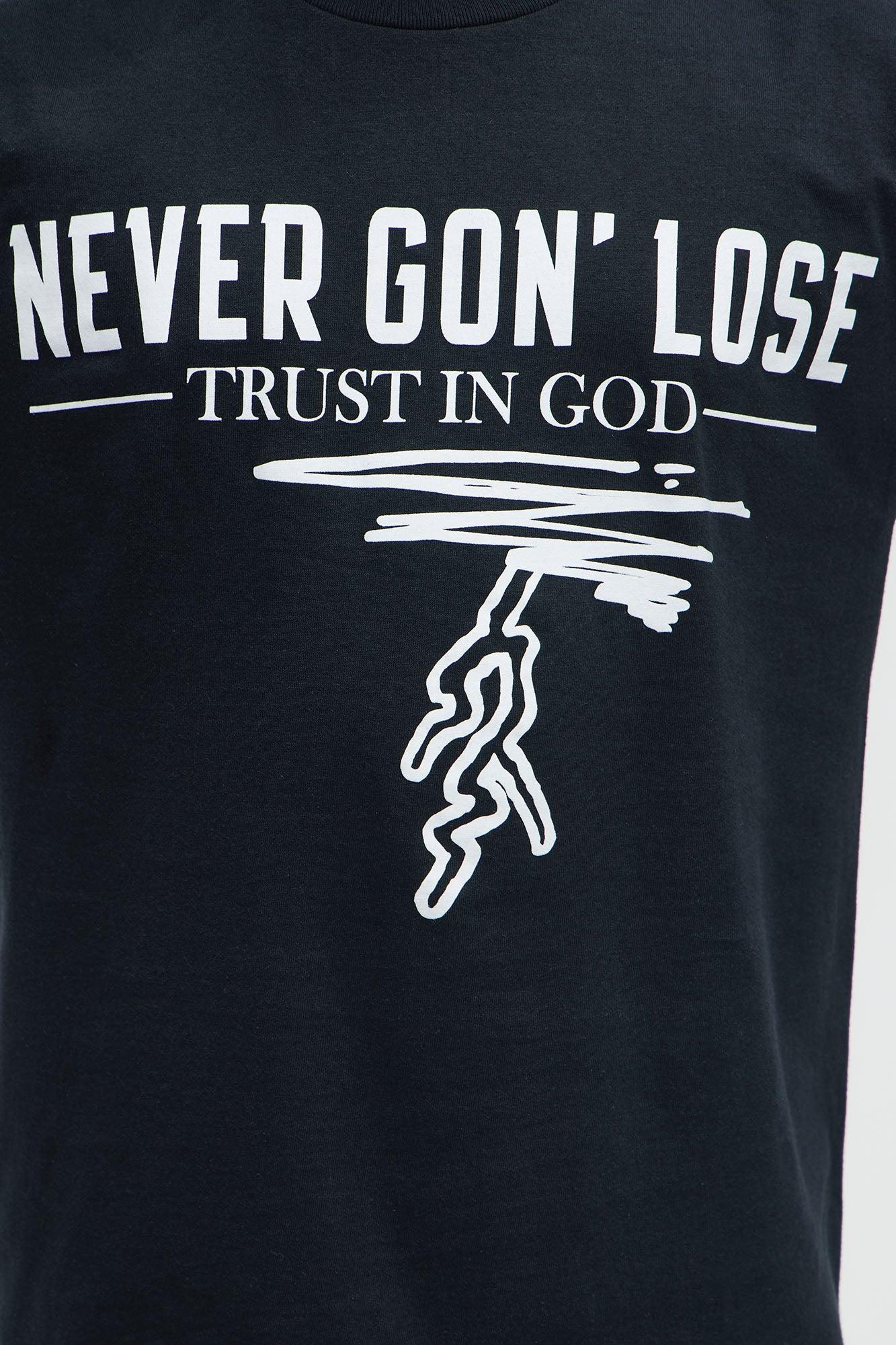 Never Gon' Lose Short Sleeve Tee - Black Male Product Image