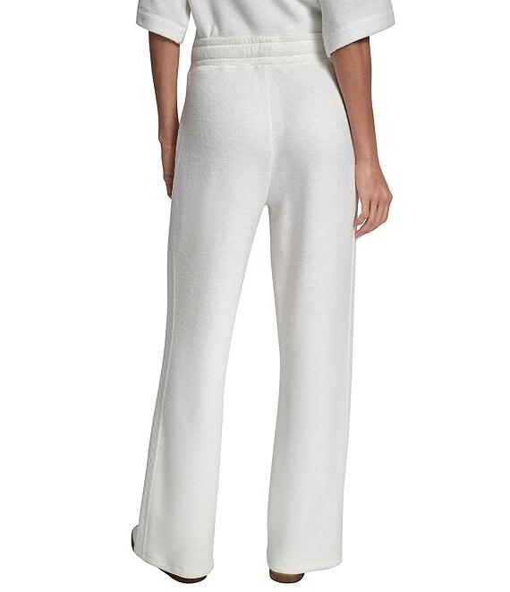 DKNY by Donna Karan Coordinating Mixed Media Hacci Mare Wide Leg Pants Product Image