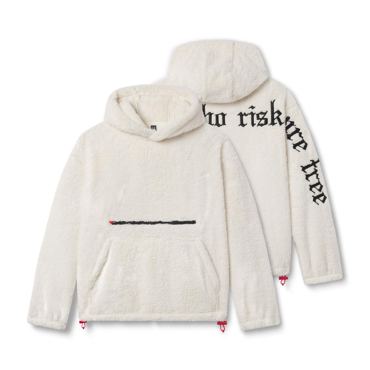 0553. Sherpa Recovery Hoodie - Ivory Cream/Black Product Image