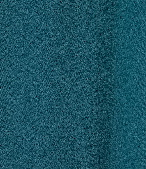 Eileen Fisher Silk Georgette Crepe Crew Neck Sleeveless Shell Tank Product Image