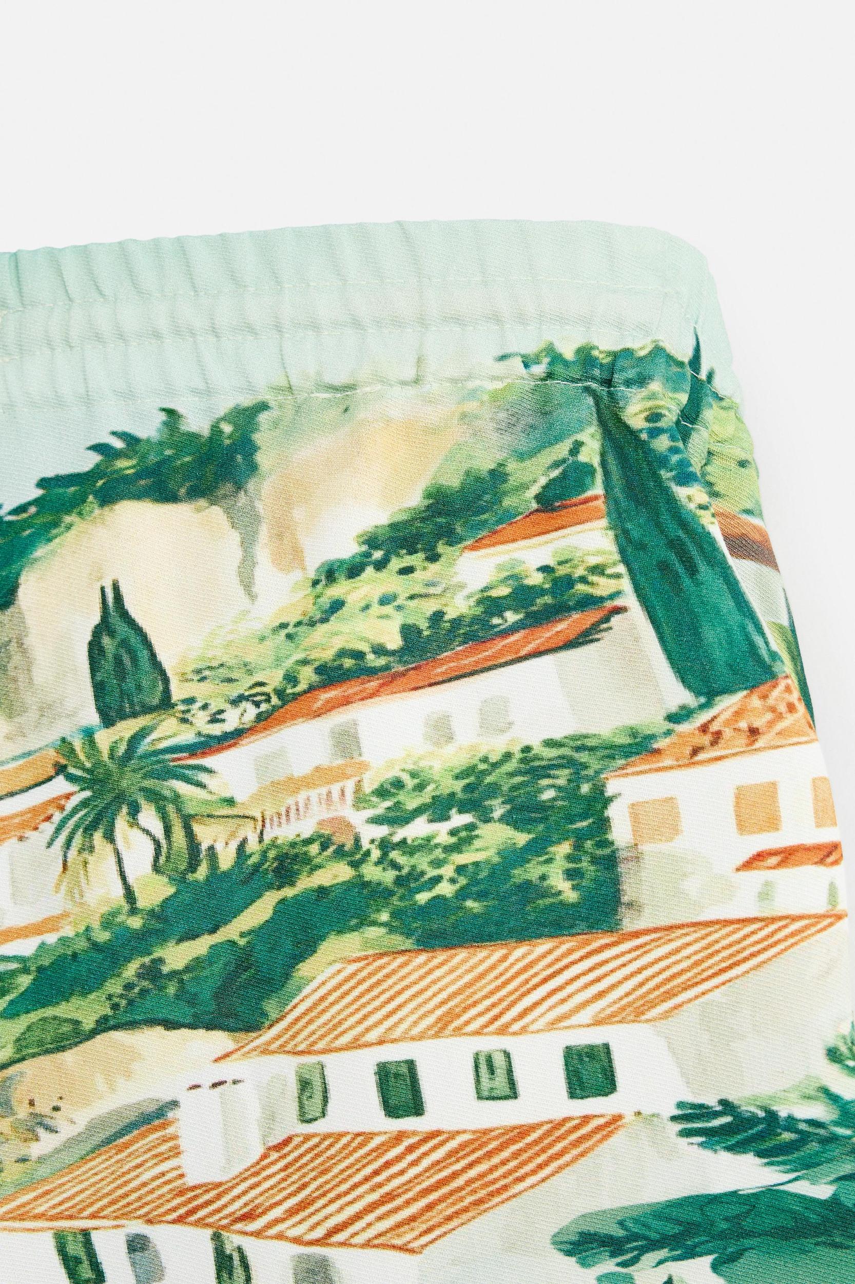 LANDSCAPE PRINT SHORTS Product Image