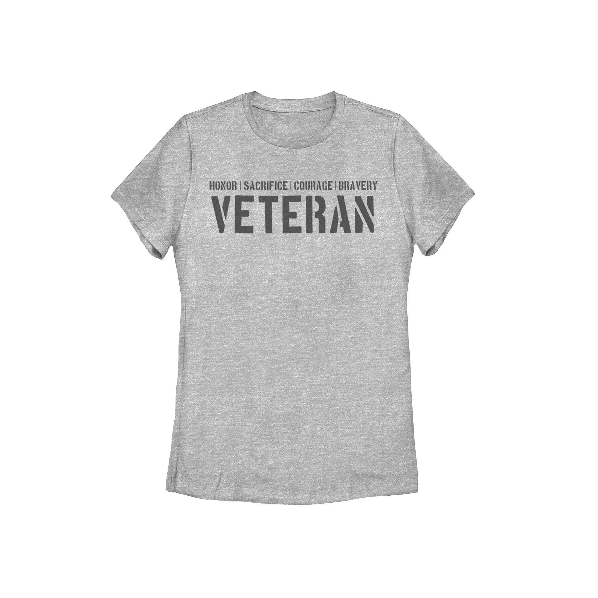 Junior's Attributes Of A Veteran Tee, Girl's,  Product Image