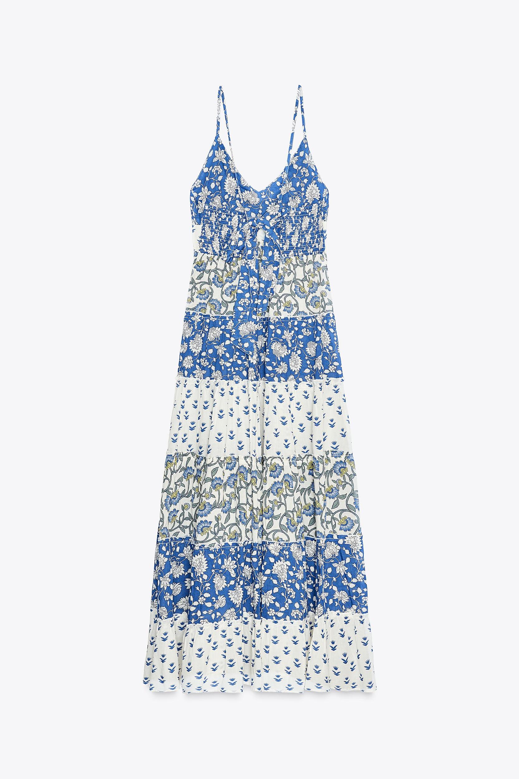 PATCHWORK PRINT PANEL DRESS Product Image