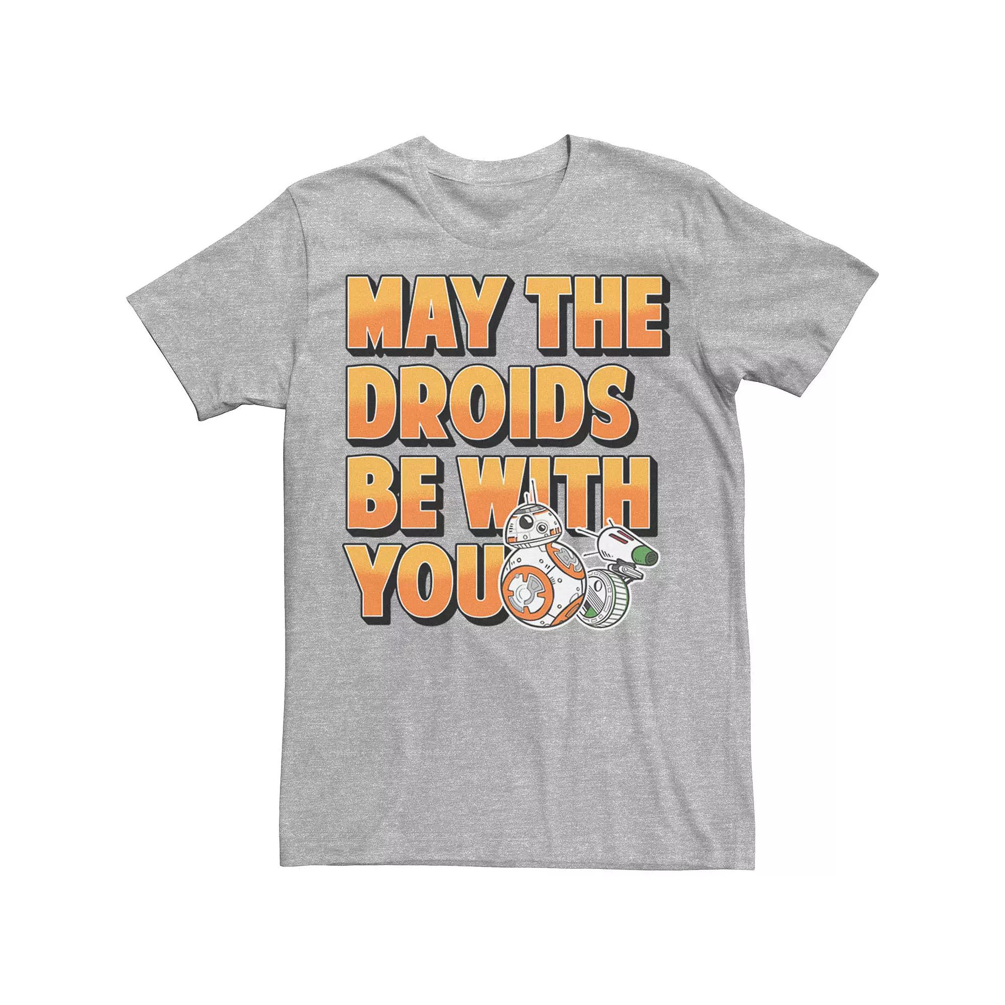 Men's Star Wars D-O & BB-8 May The Droids Be With You Tee,  Product Image