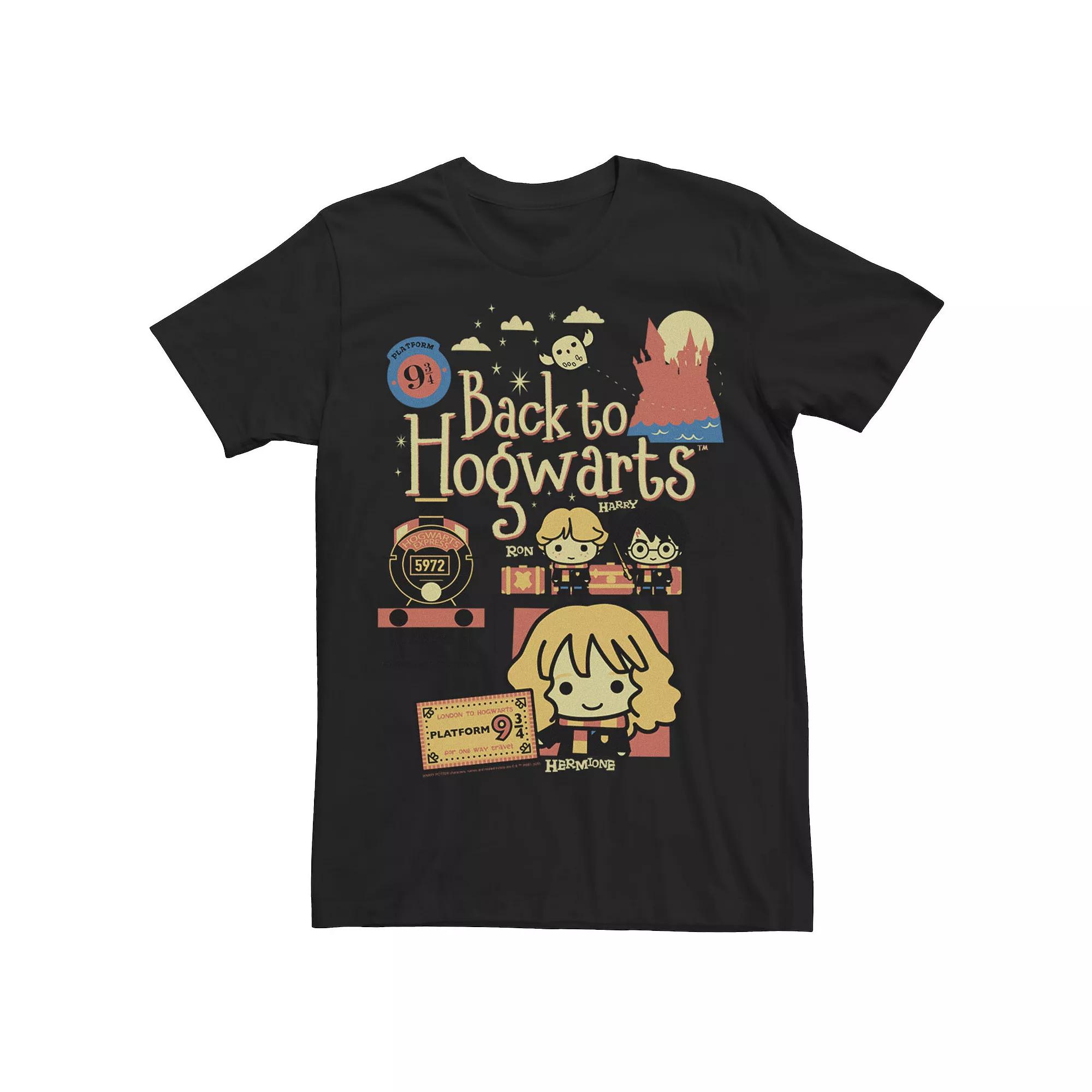 Men's Harry Potter Chibi Back To Hogwarts Tee,  Product Image