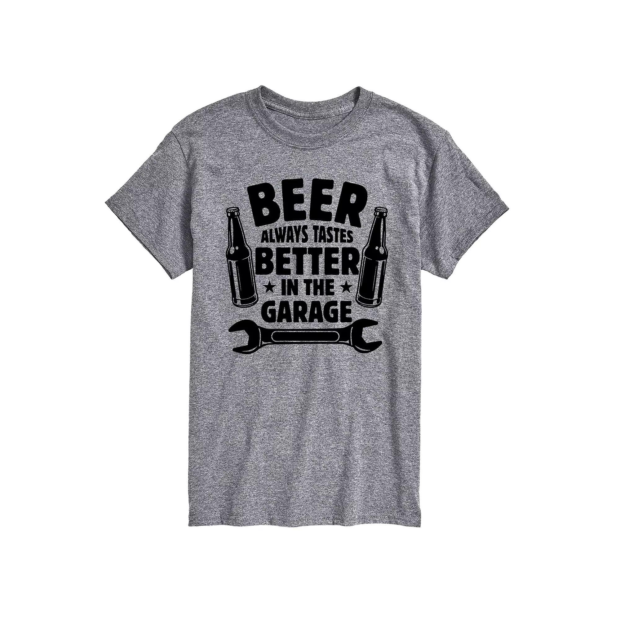 Big & Tall Beer Tastes Better Garage Tee, Men's, Size: XXL Tall, Gray Product Image
