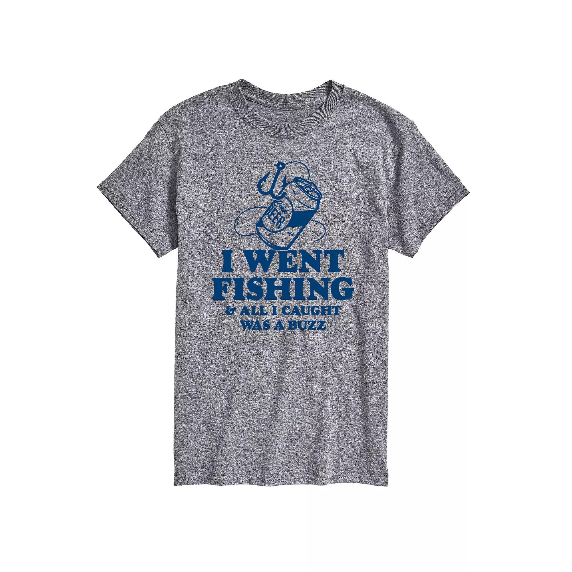 Men's Went Fishing Caught A Buzz Graphic Tee,  Product Image