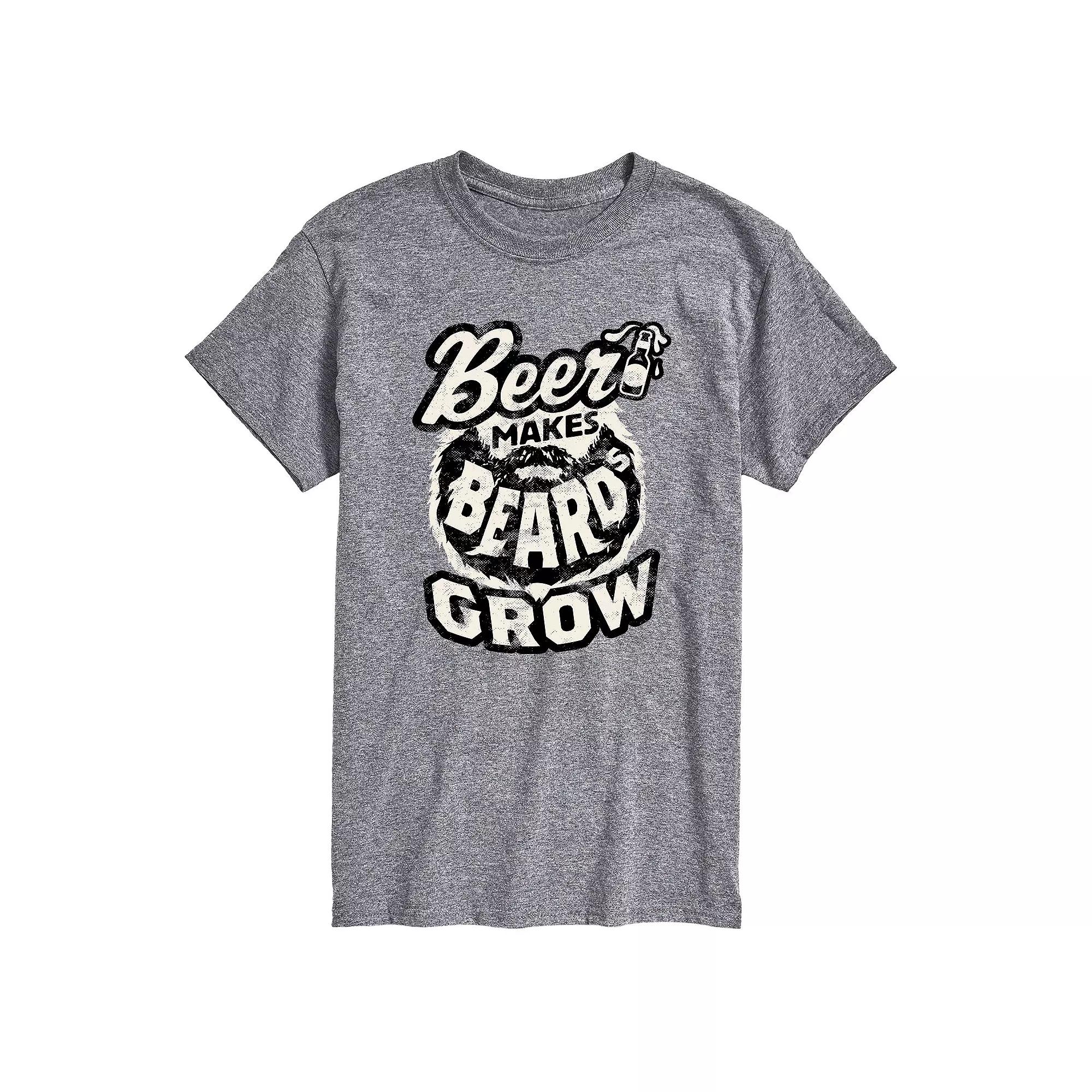 Men's Beer Makes Beards Grow Tee,  Product Image