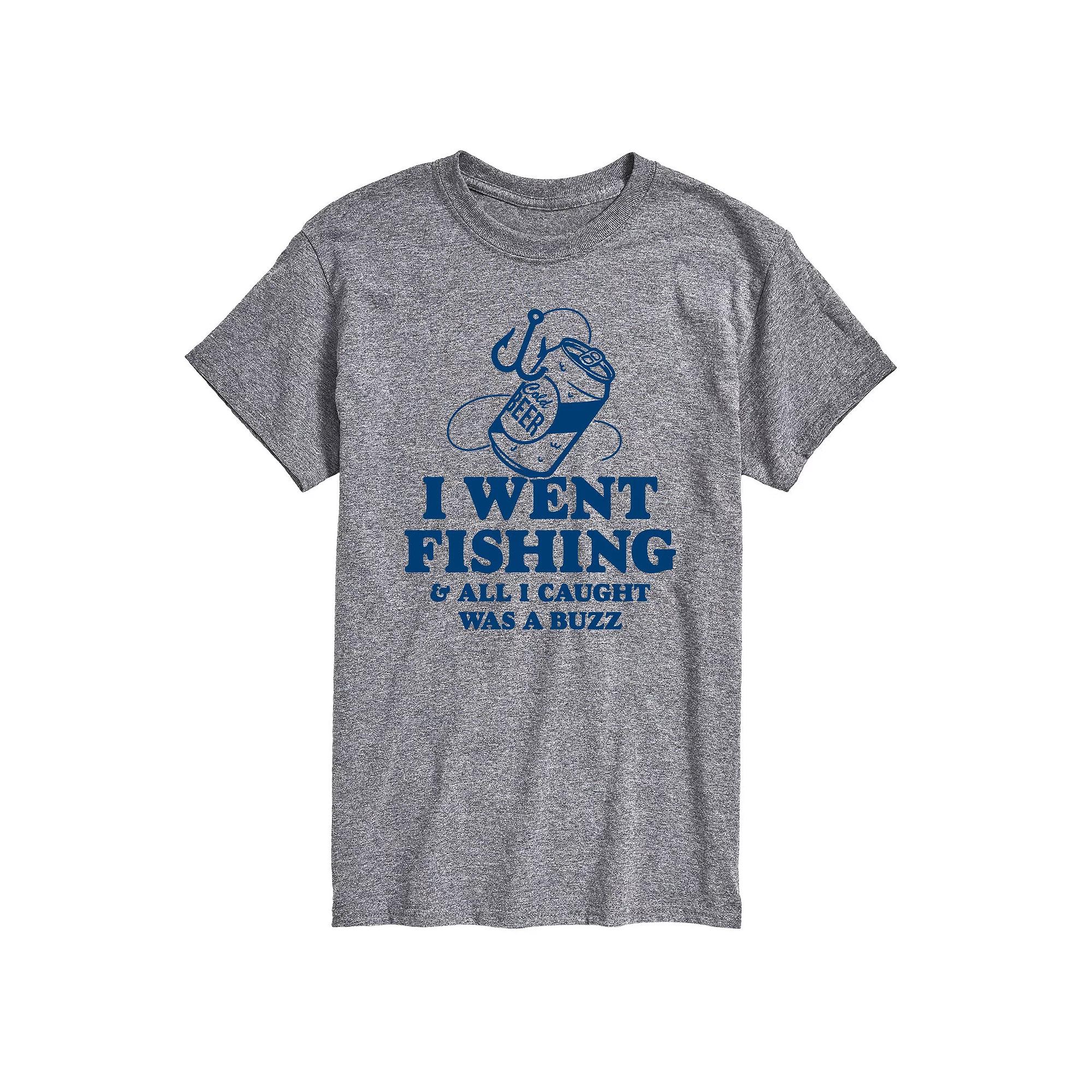 Men's Went Fishing Caught A Buzz Graphic Tee,  Product Image