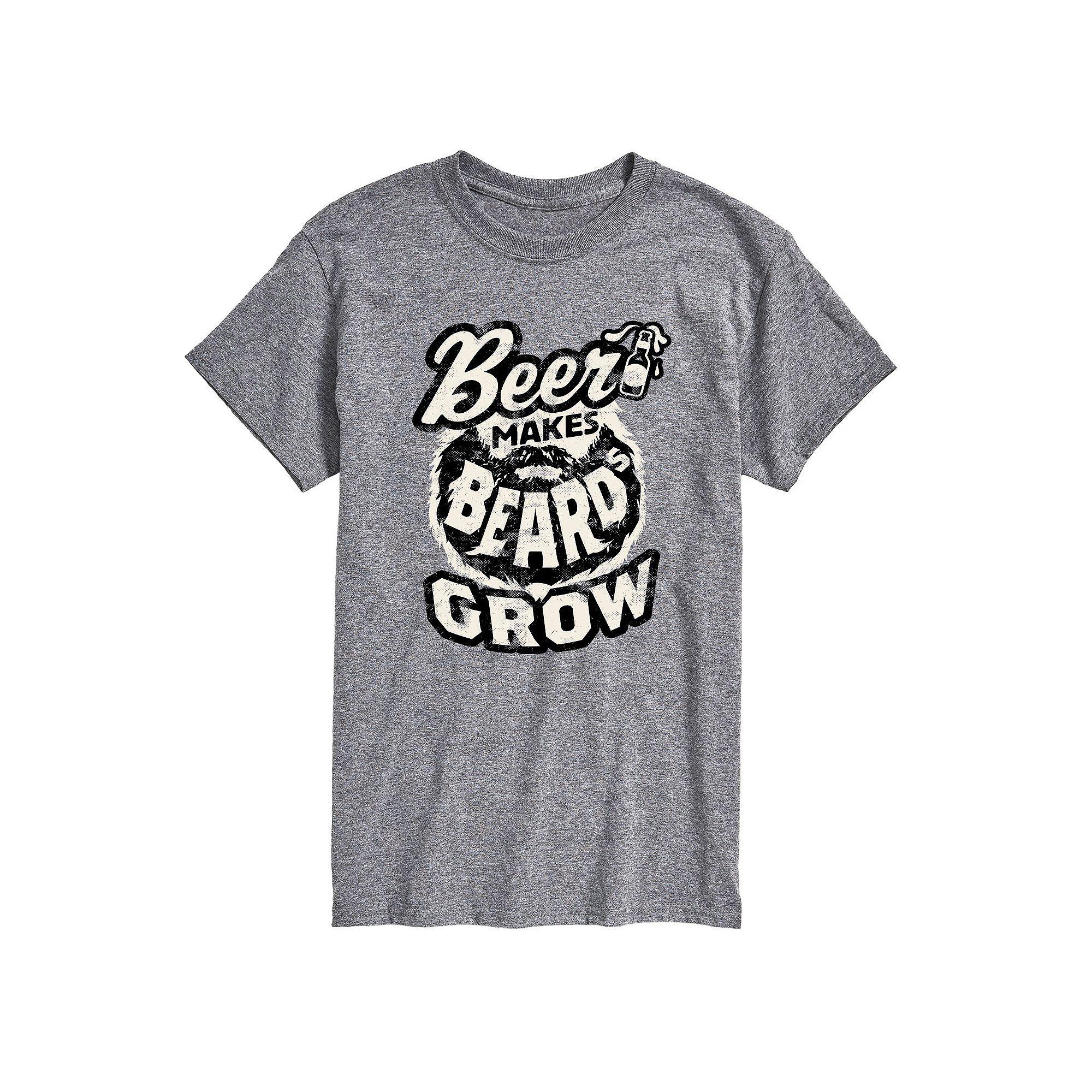 Men's Beer Makes Beards Grow Tee,  Product Image