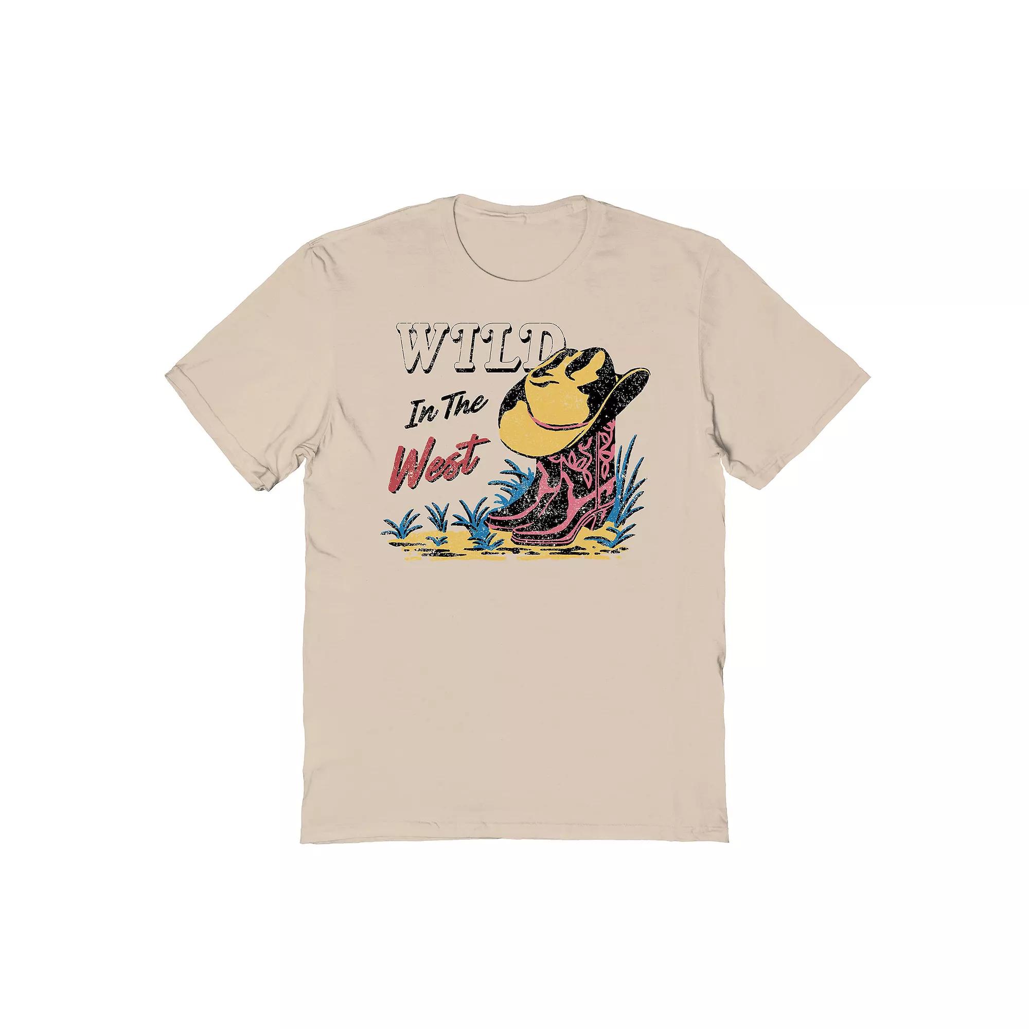 Men's Wild In The West Graphic Tee, Size: Medium, Brown Product Image