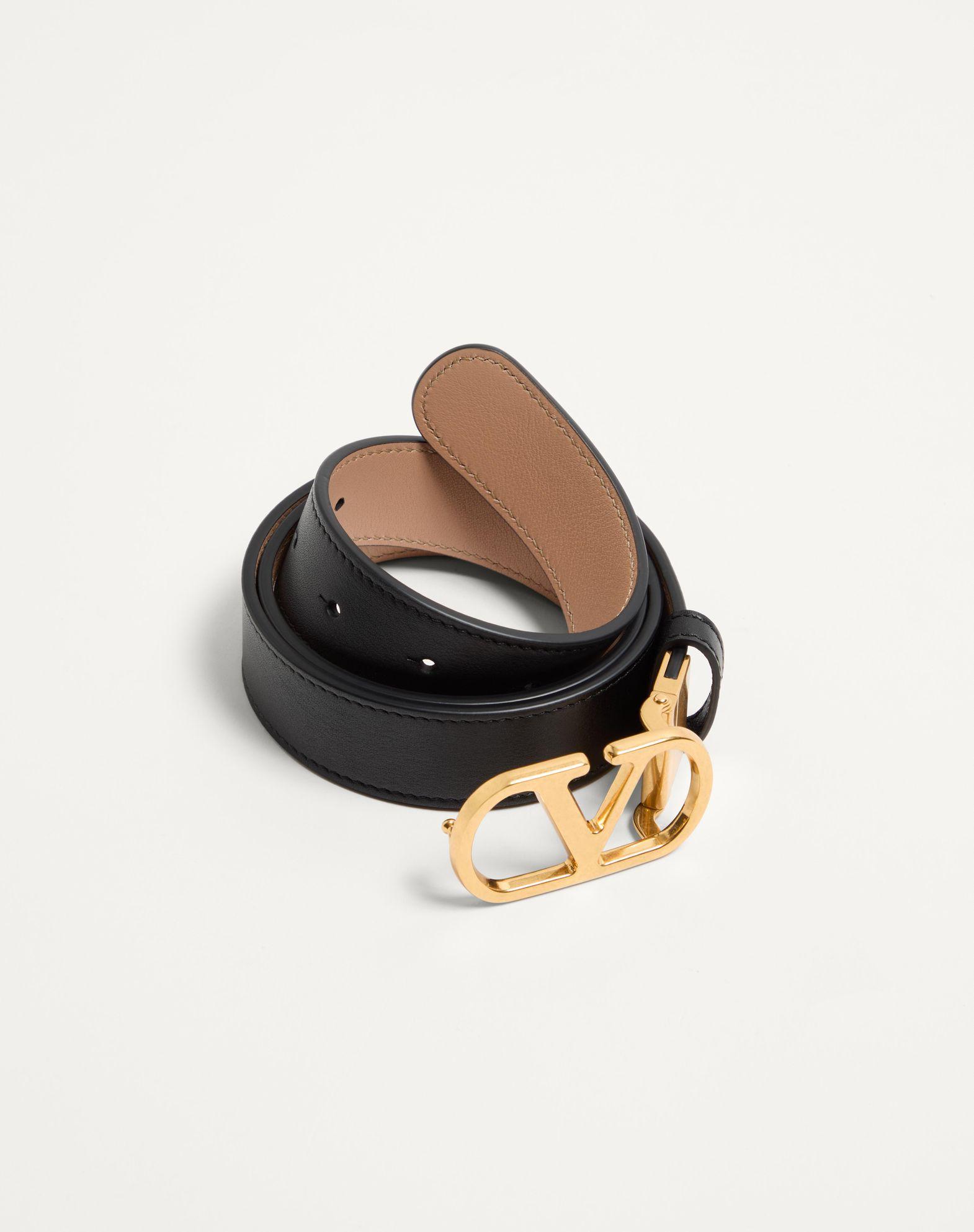 Vlogo Signature Reversible Shiny Calfskin Belt 30 Mm Product Image