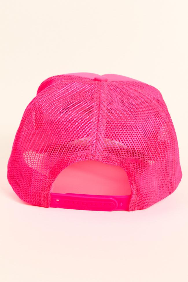 Mental Vacation Pink Trucker Hat FINAL SALE Product Image