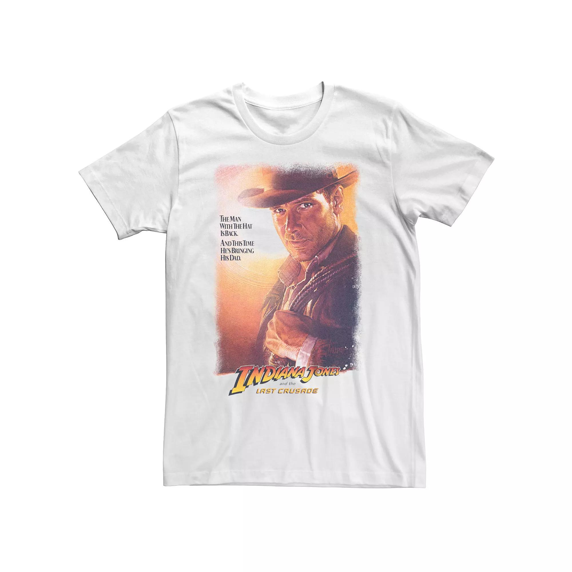 Men's Indiana Jones And the Last Crusade Movie Poster Graphic Tee,  Product Image
