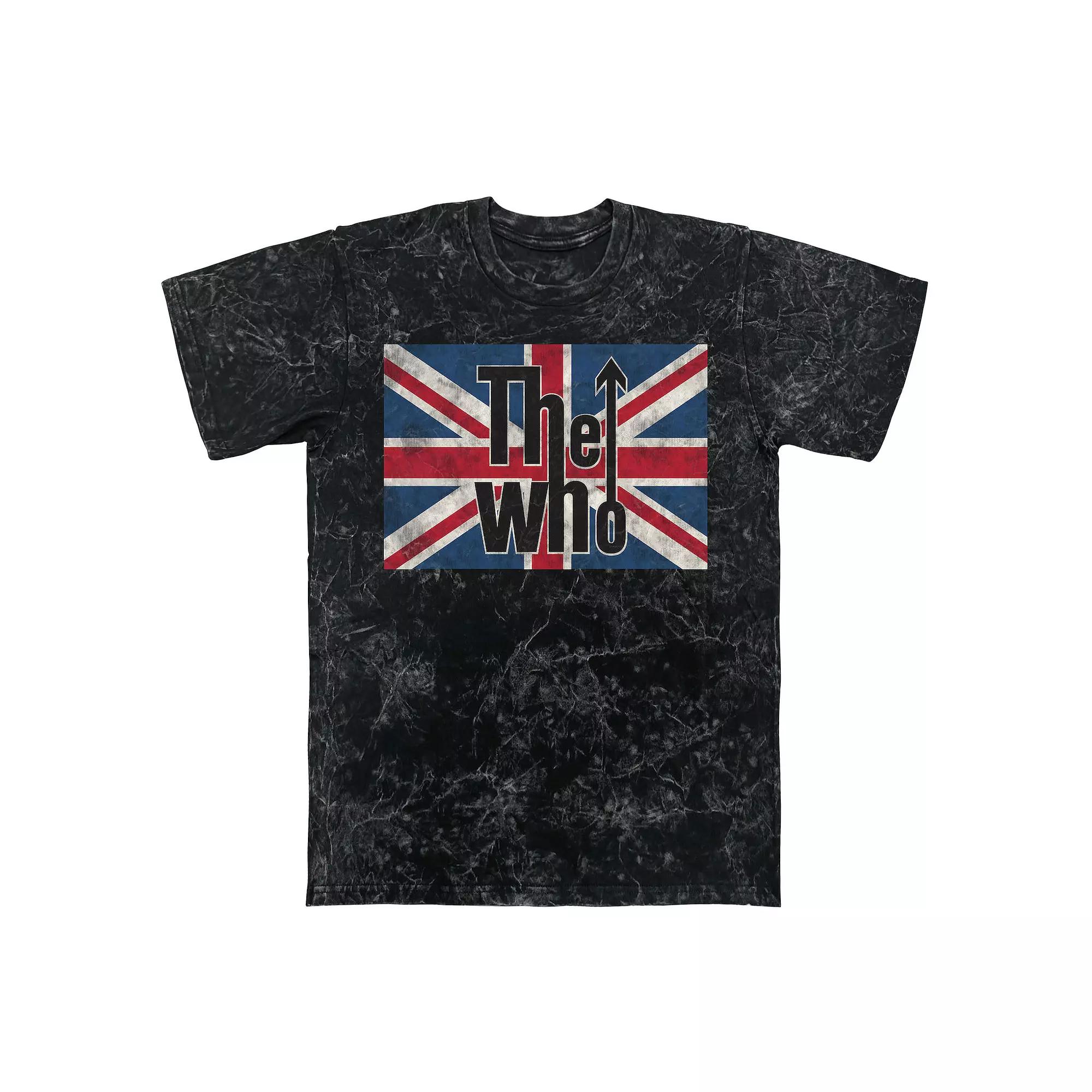 Men's The Who Union Jack Mineral Wash Graphic Tee,  Product Image