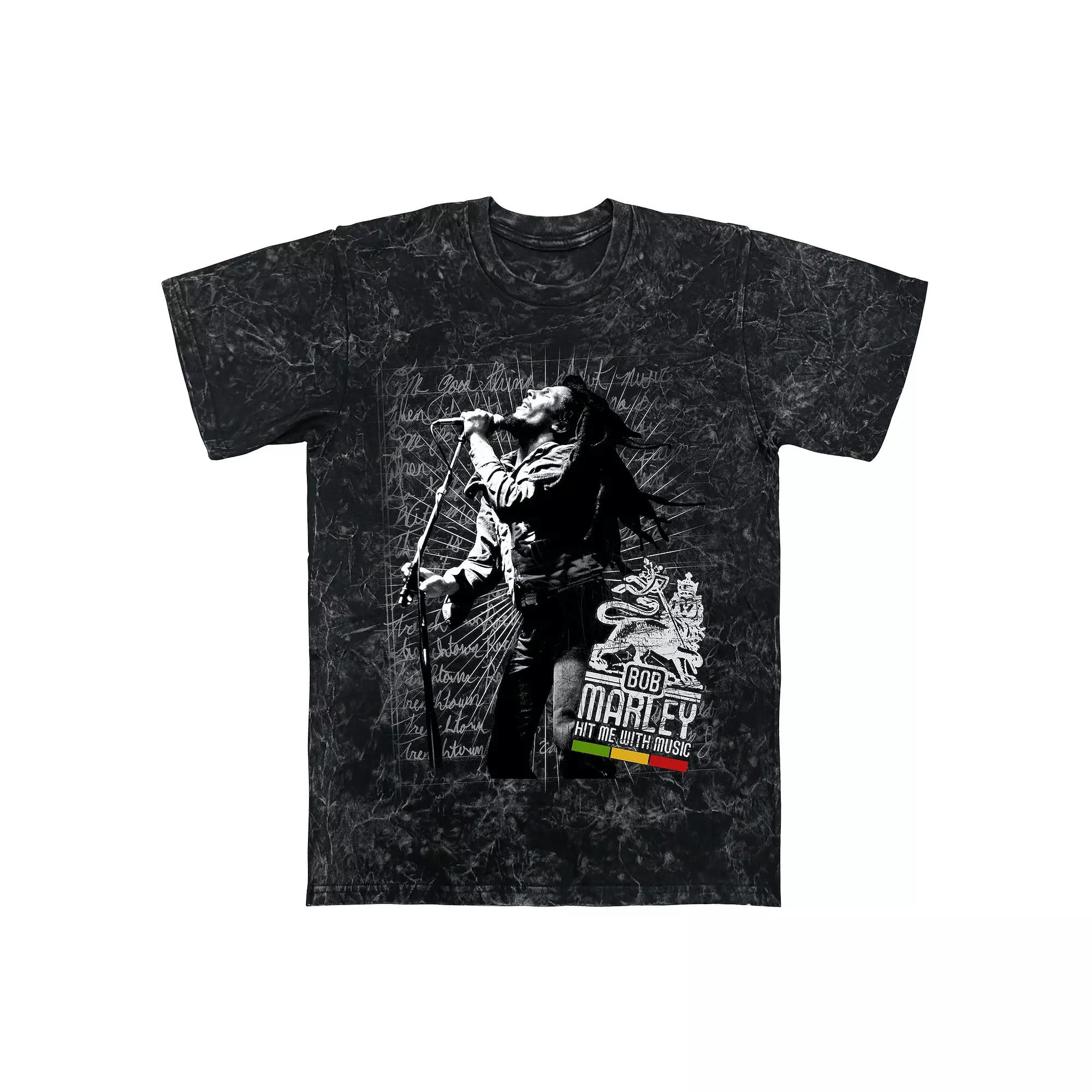 Men's Bob Marley Hit Me Jumbo Graphic Tee,  Product Image