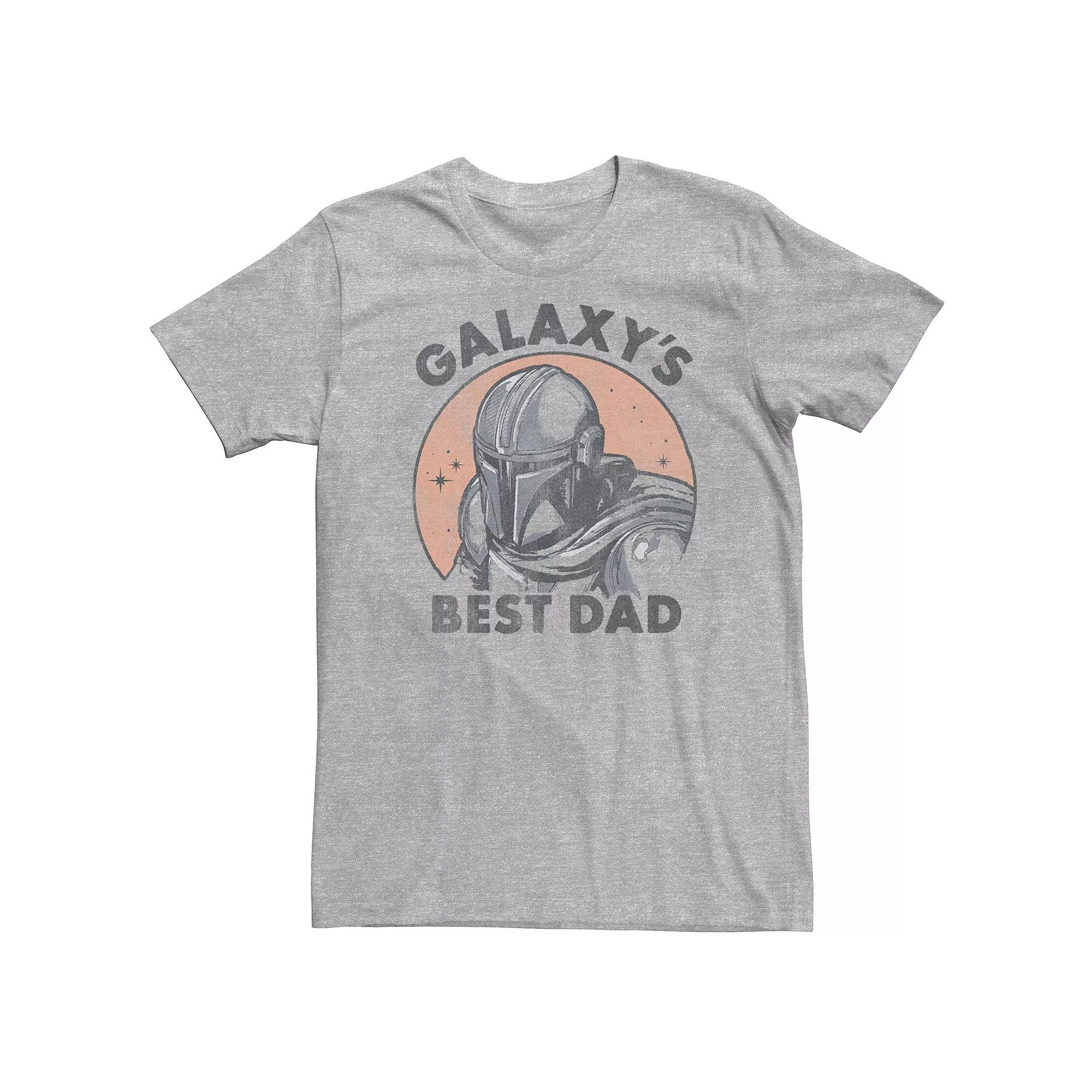 Big & Tall Star Wars: The Mandalorian "Galaxy's Best Dad" Distressed Portrait Tee, Men's,  Product Image
