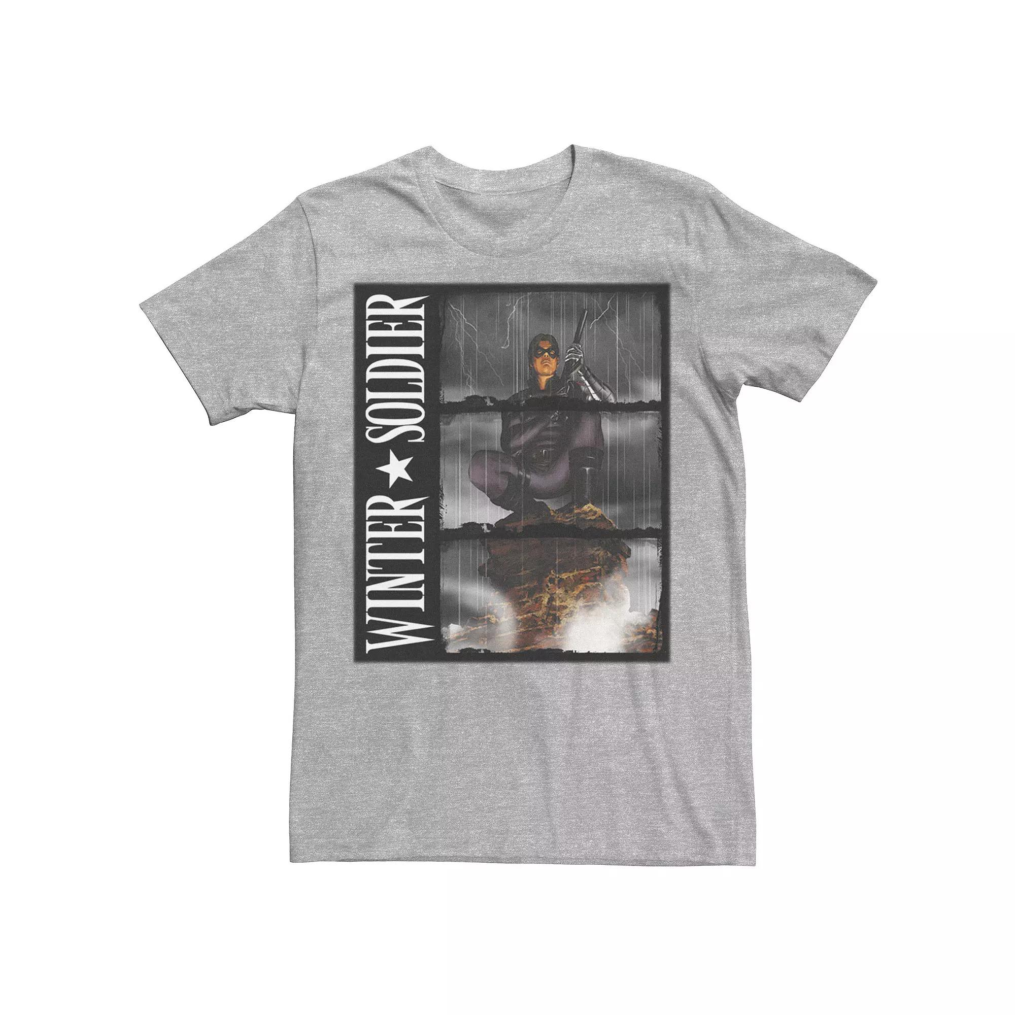 Mens Marvel Winter Soldier Block Portrait Tee Product Image