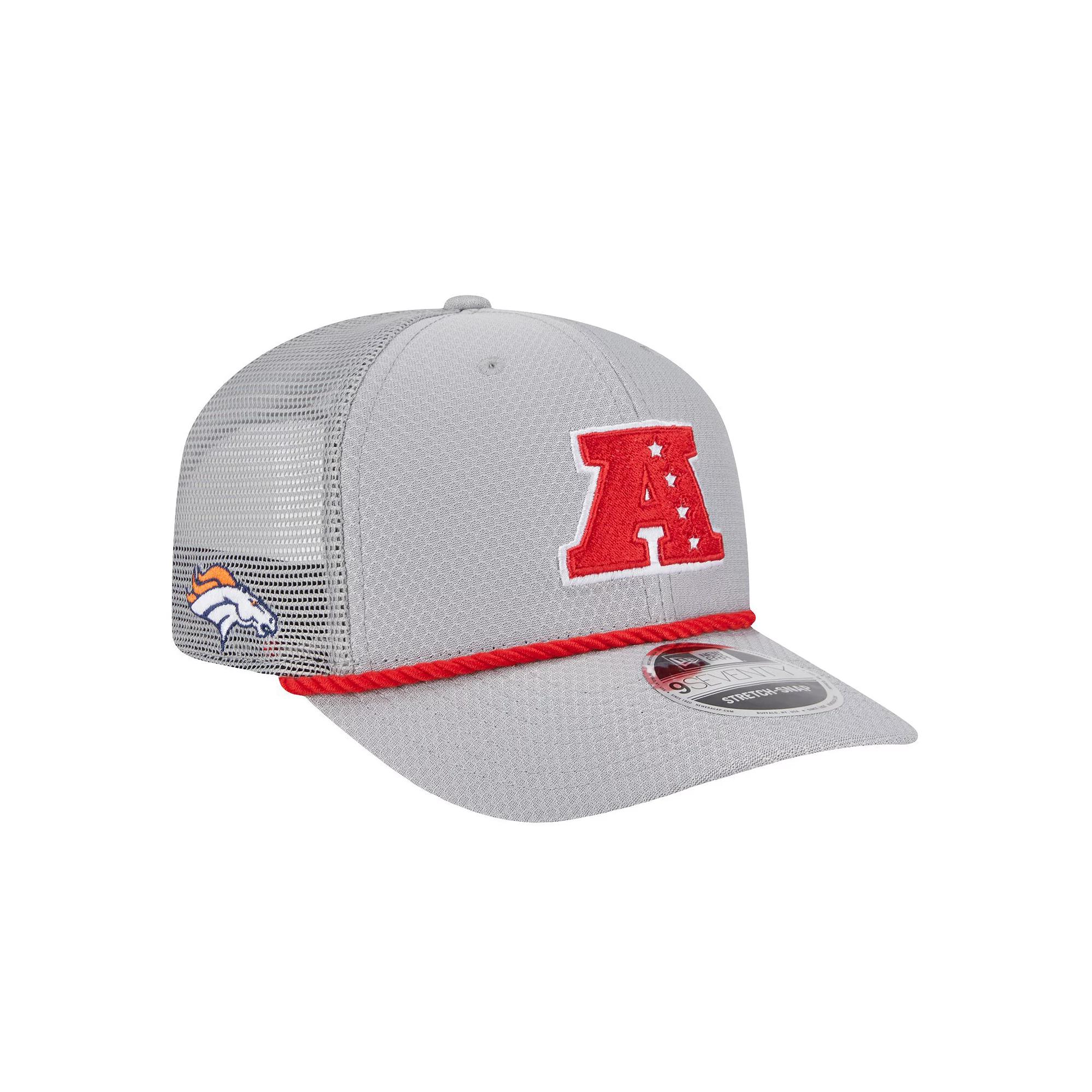 Mens New Era Gray Denver Broncos 2025 Pro Bowl 9SEVENTY Stretch-Snap Hat Product Image