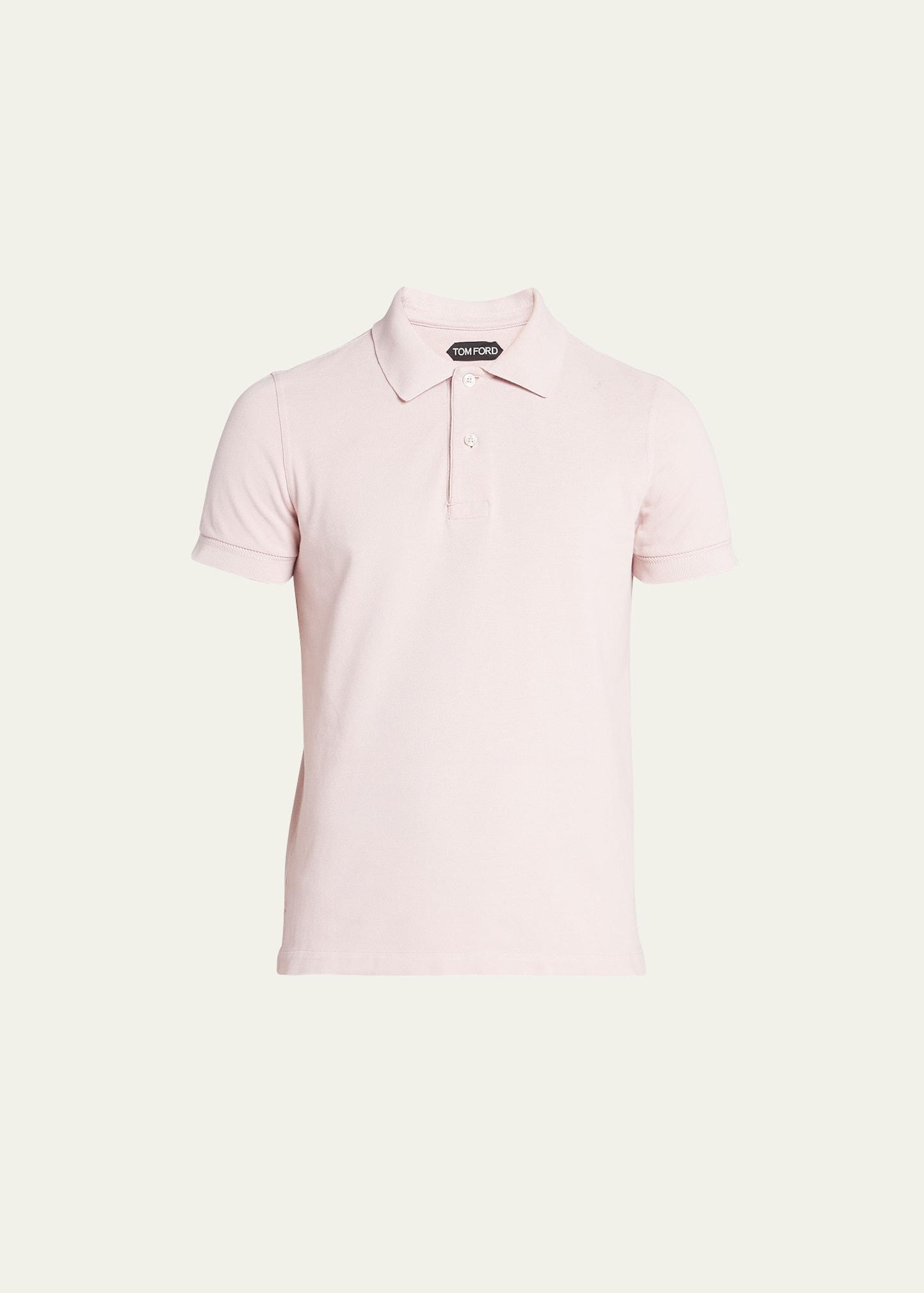 Mens Cotton Pique Polo Shirt Product Image