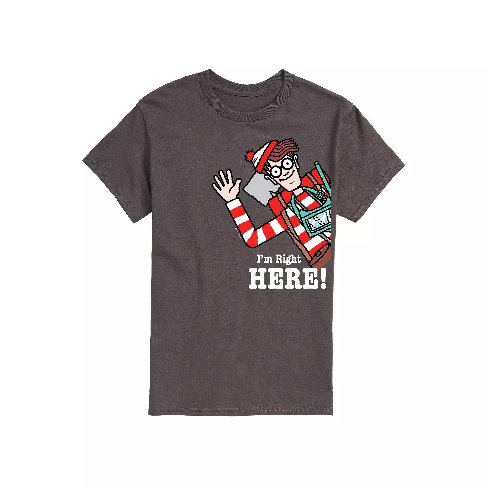 Men's Where's Waldo I'm Right Here Graphic Tee,  Product Image