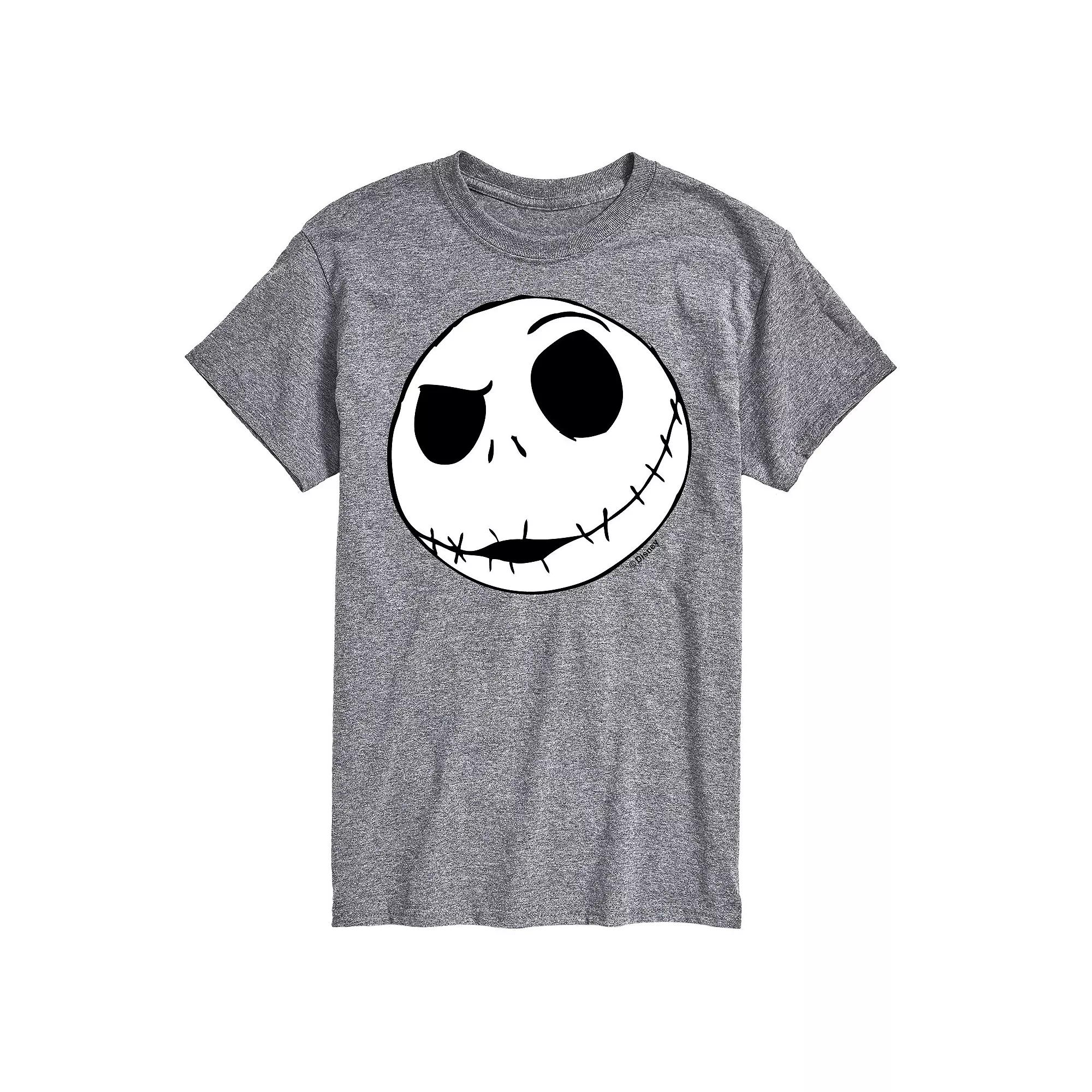 Disney's The Nightmare Before Christmas Jack Skellington Men's Face Graphic Tee,  Product Image