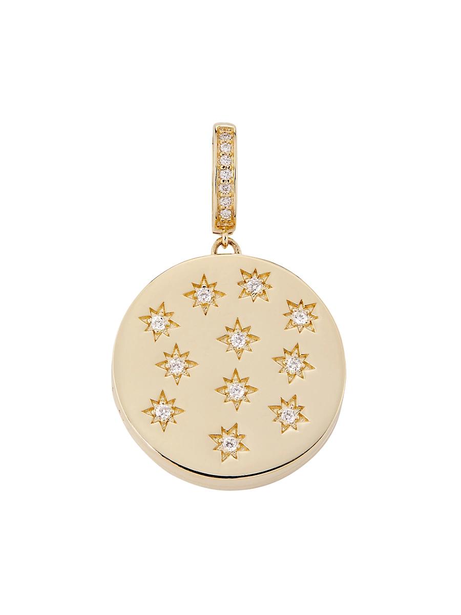 Womens 14K Yellow Gold & 0.13 TCW Diamond Locket Product Image