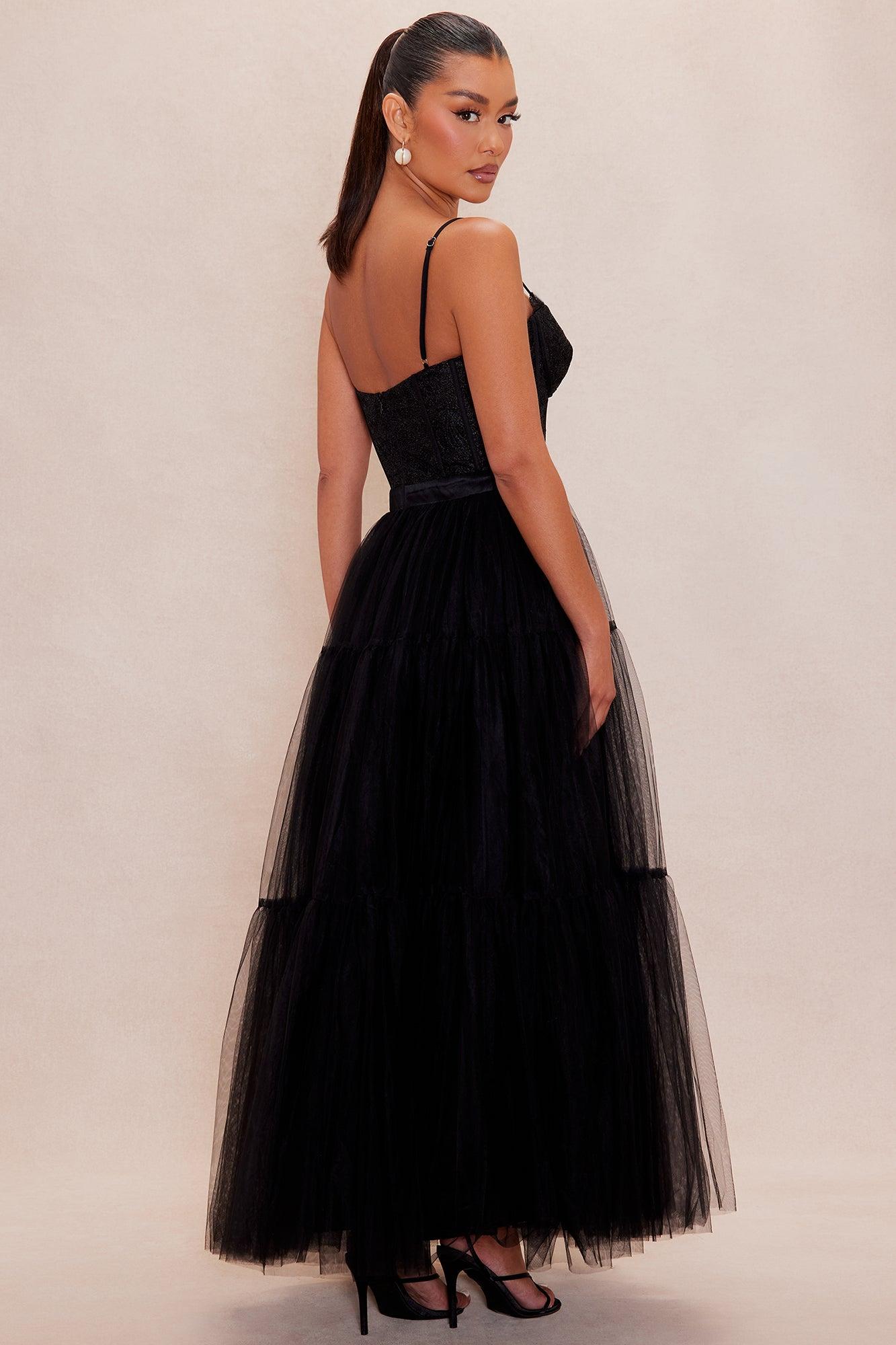 Anabella Tulle Gown - Black Female Product Image
