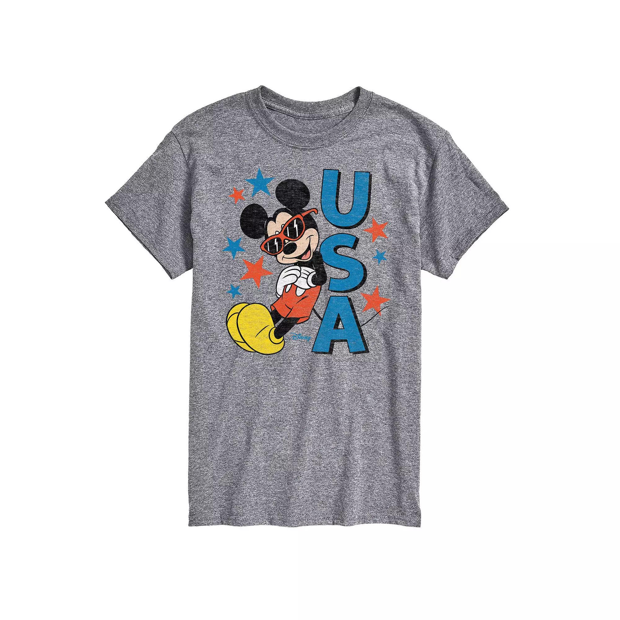 Disney's Mickey Mouse Men's Sunglasses USA Graphic Tee,  Product Image