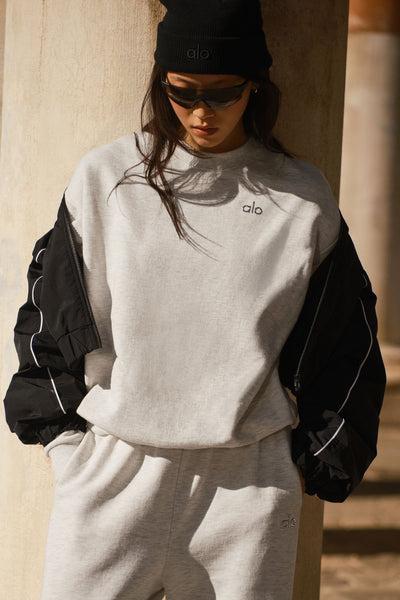 Accolade Crew Neck Pullover - White Heather Product Image