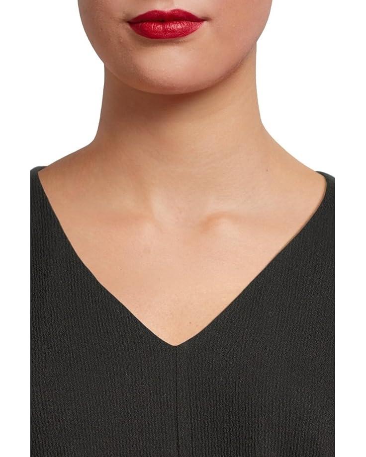 Lightweight Ponte Split Neck Shift Dress Product Image